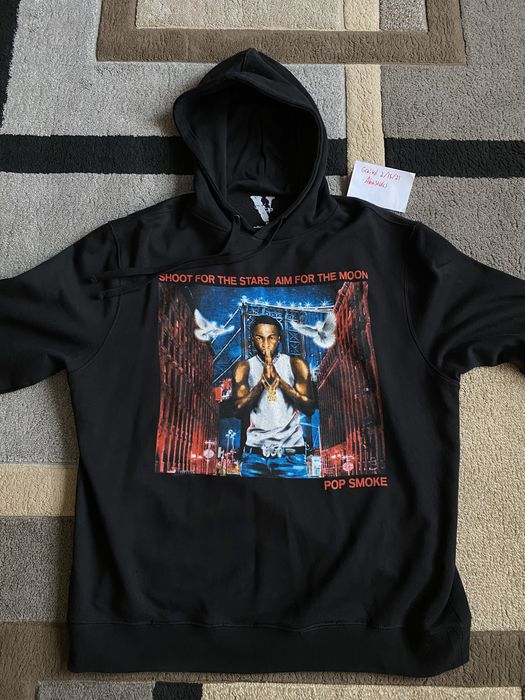 Pop smoke x best sale vlone city black hoodie