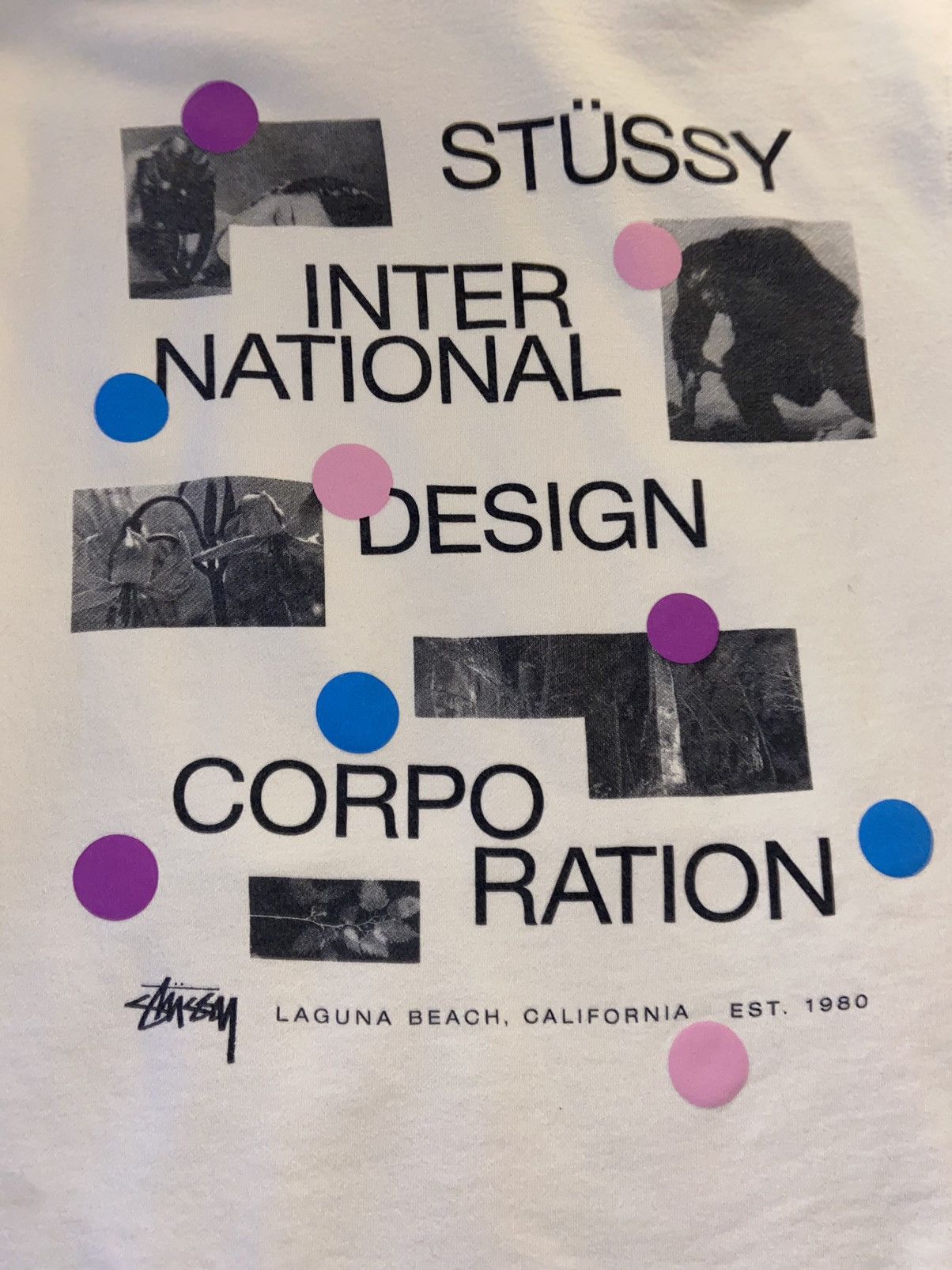 Stussy Stussy Dot Collage Hoodie Size US L / EU 52-54 / 3 - 2 Thumbnail