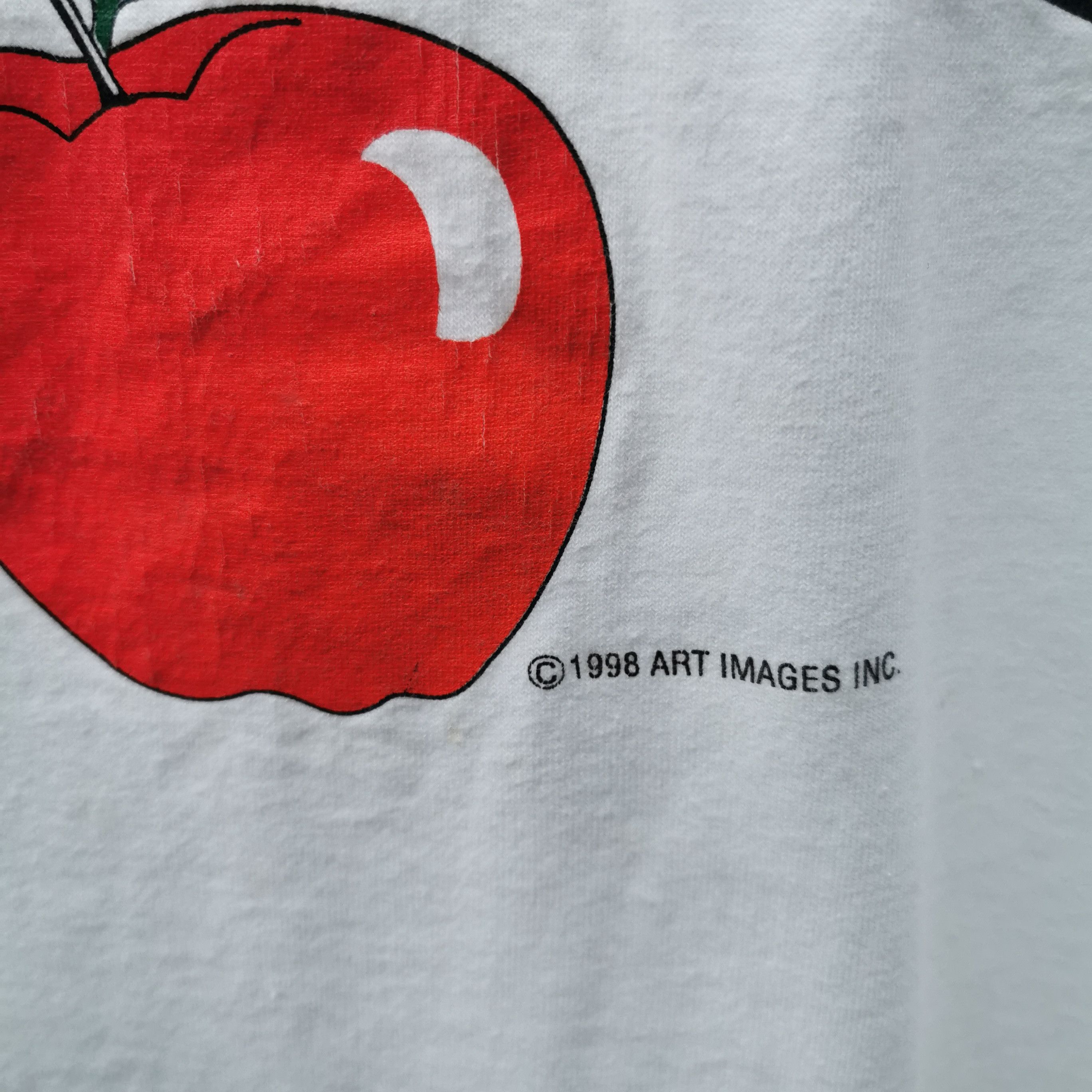 Fruit Of The Loom Vintage apple ART 1998 single stich Size US L / EU 52-54 / 3 - 2 Thumbnail