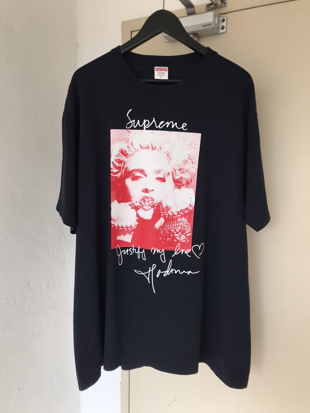 Supreme Black Supreme Madonna Tee Grailed