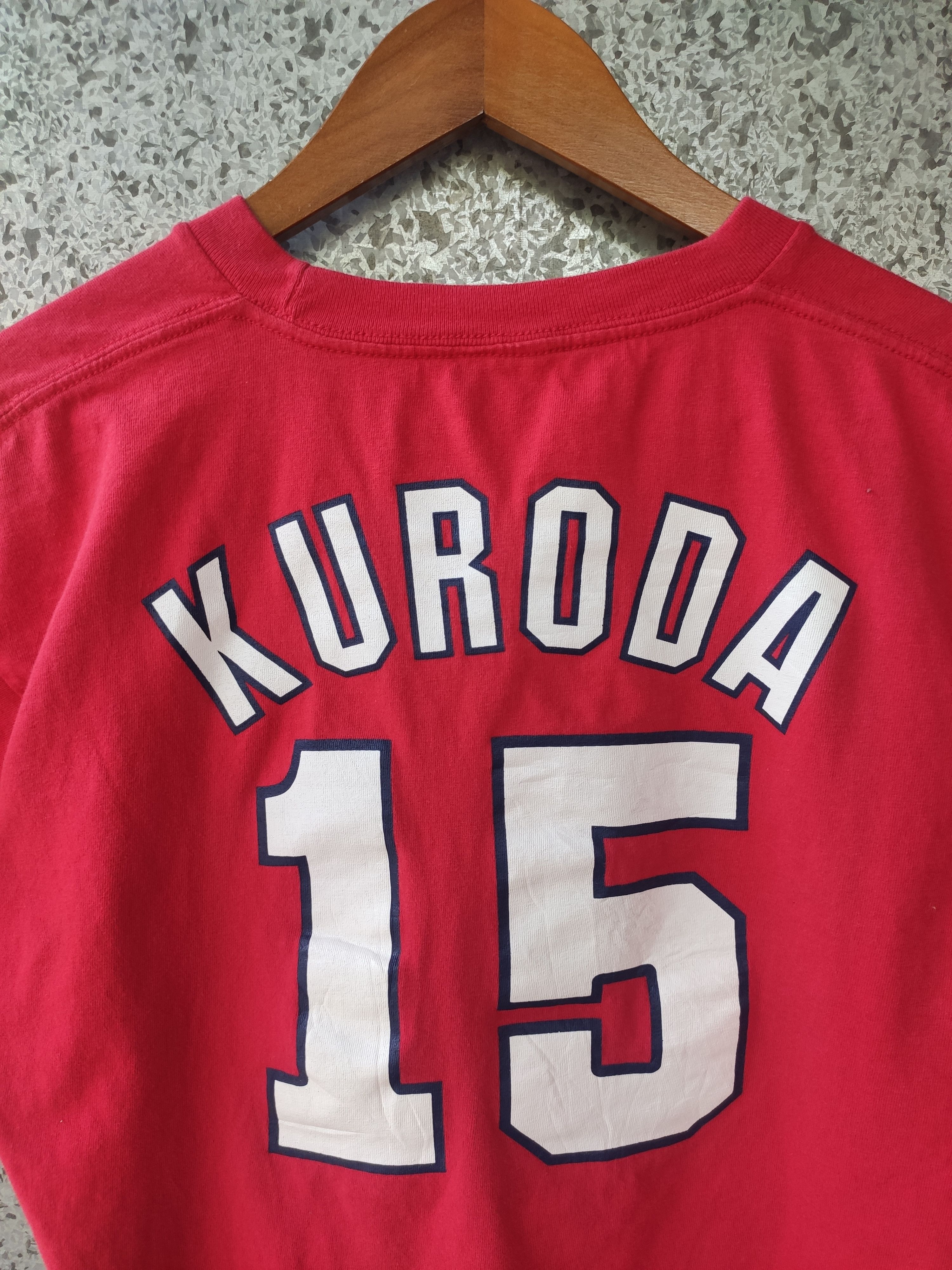 MLB 🔥 Vintage Kuroda t shirt baseball tee Carp Size US M / EU 48-50 / 2 - 2 Thumbnail