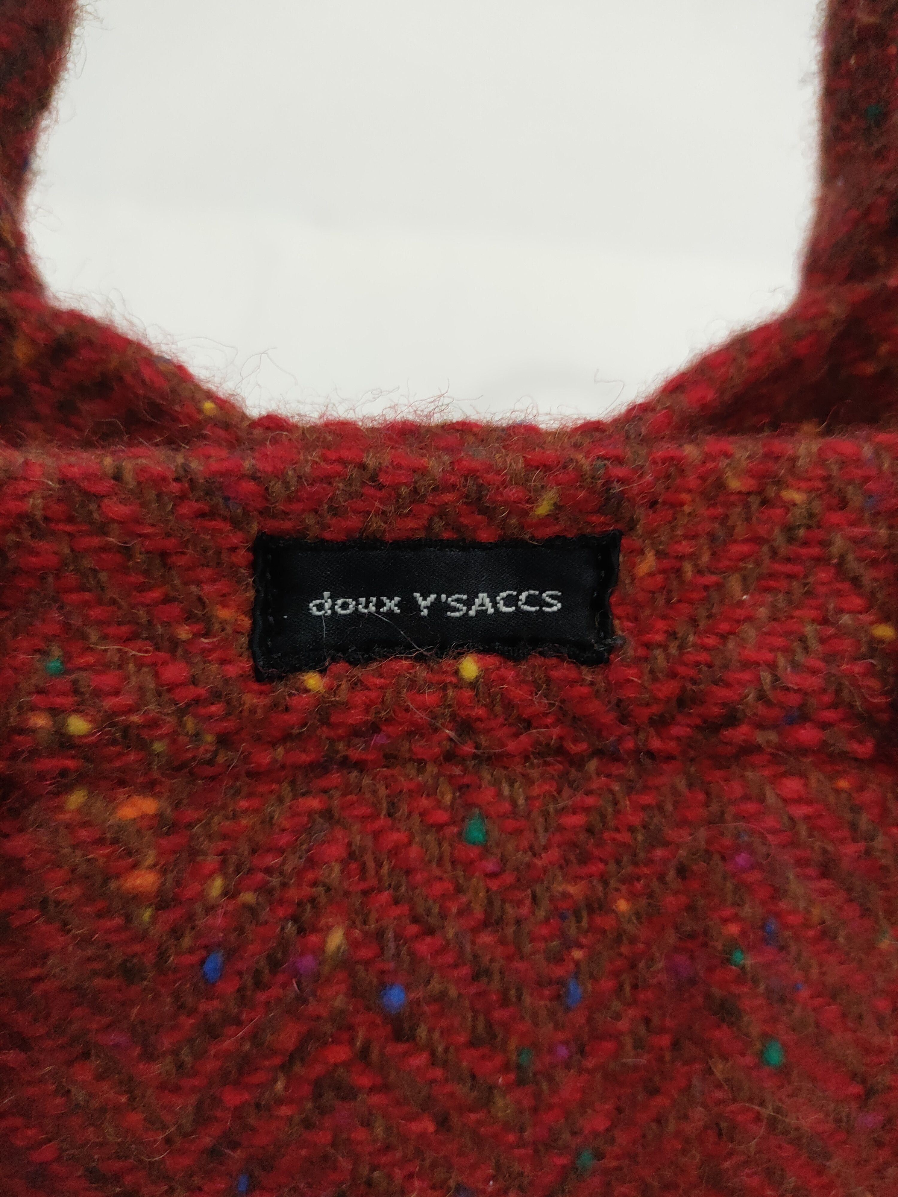 Yohji Yamamoto DOUX Y'SACCS YOHJI YAMAMOTO HERRINGBONE KNITTED BAG Size ONE SIZE - 3 Thumbnail