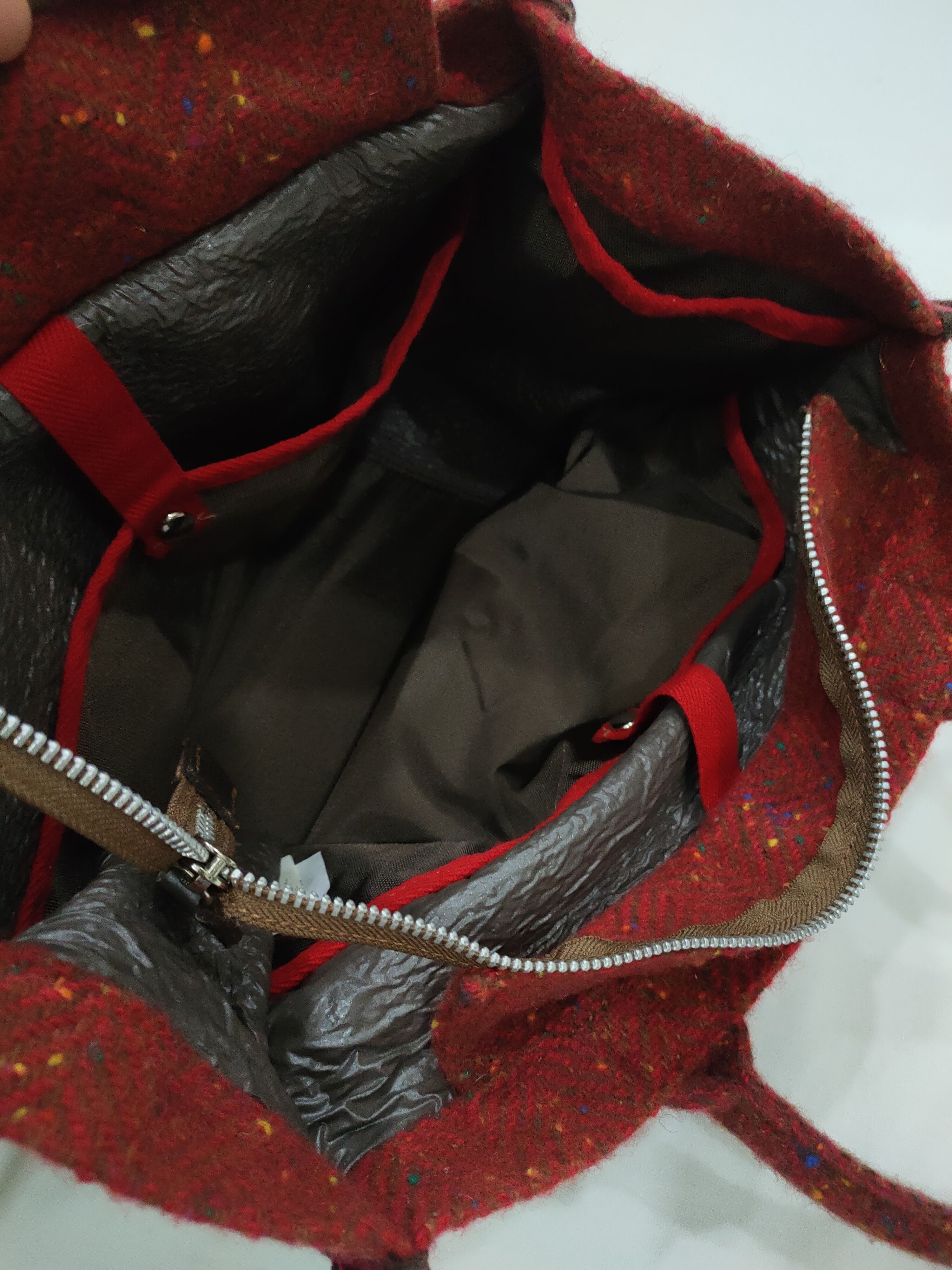 Yohji Yamamoto DOUX Y'SACCS YOHJI YAMAMOTO HERRINGBONE KNITTED BAG Size ONE SIZE - 5 Thumbnail