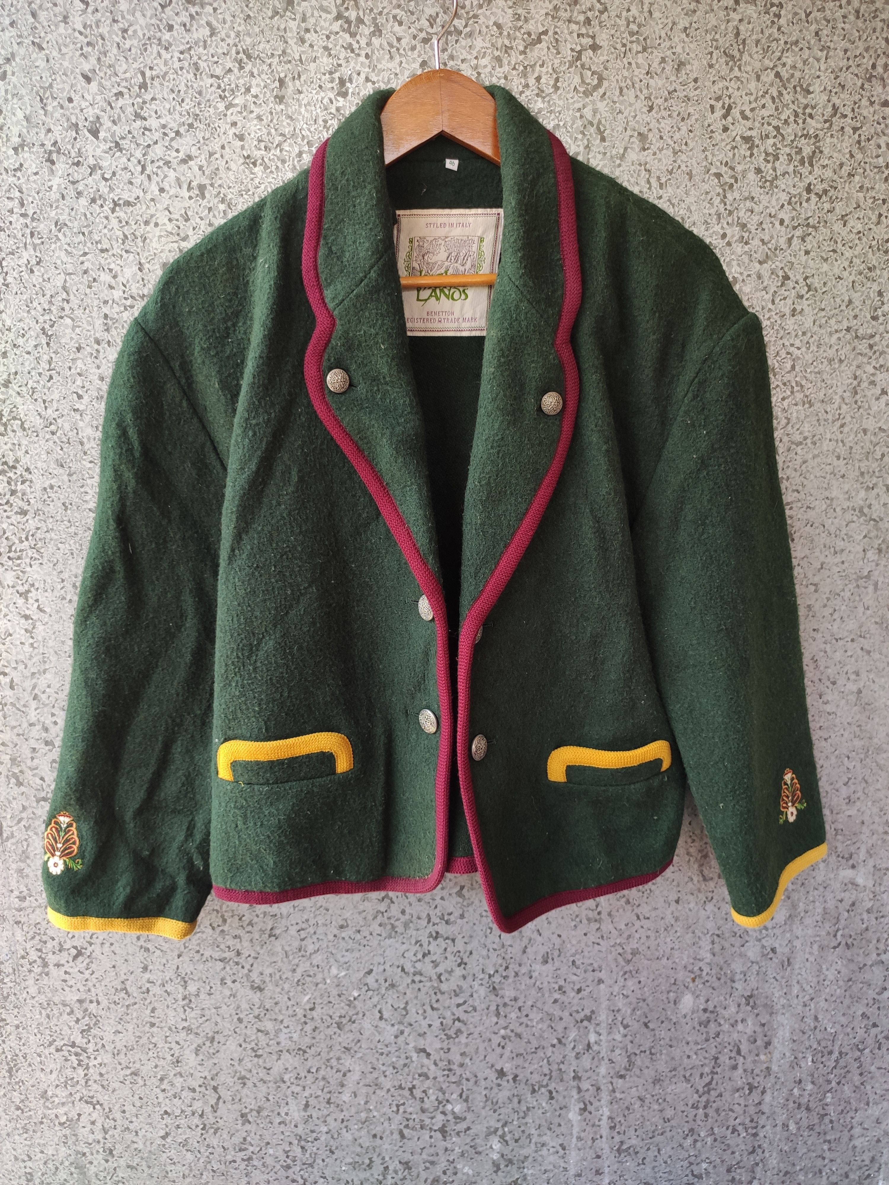 Benetton Benetton jacket wool cardigan Size US S / EU 44-46 / 1 - 1 Thumbnail
