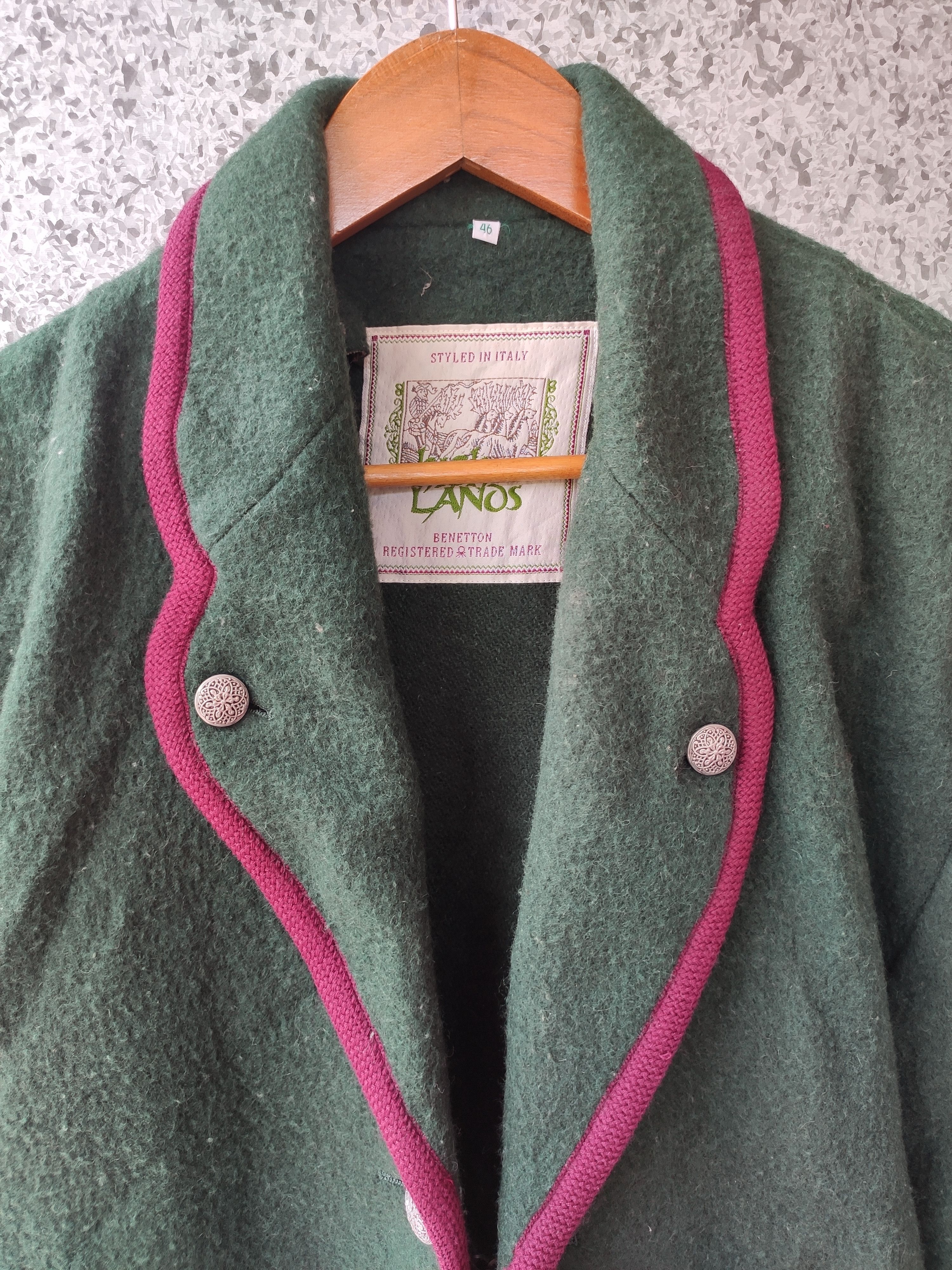 Benetton Benetton jacket wool cardigan Size US S / EU 44-46 / 1 - 2 Thumbnail