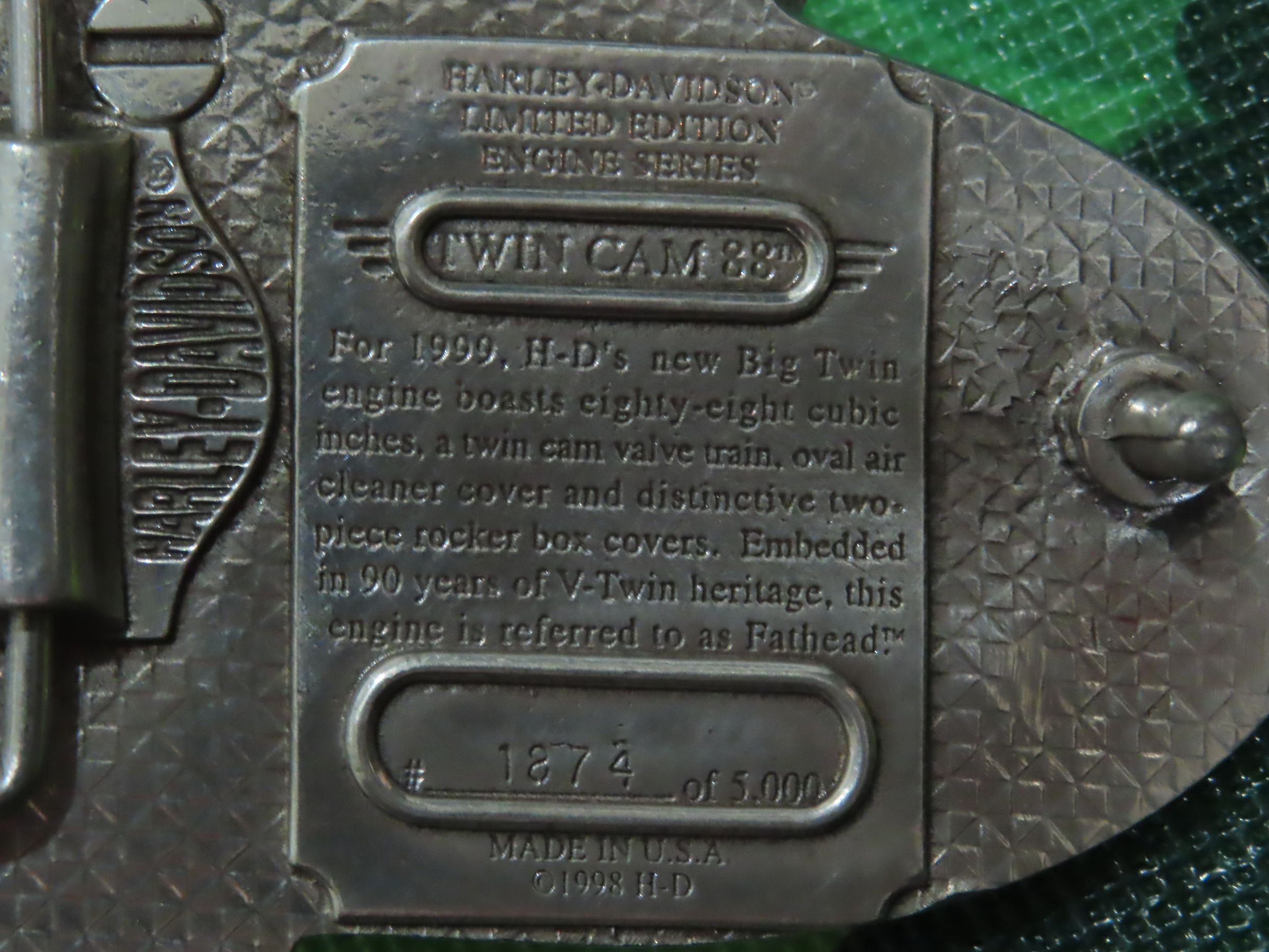 Harley Davidson Vintage Buckle Belt Harley Davidson LIMITED EDITION Size ONE SIZE - 3 Thumbnail