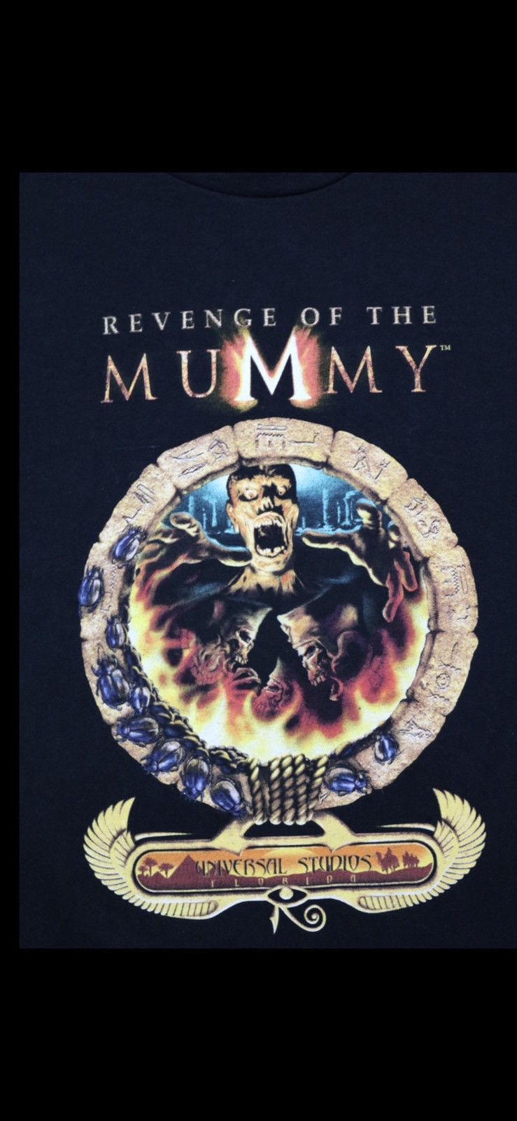 Universal Studios Rare Vintage Revenge of the Mummy Black deals Graphic Sweatshirt XL