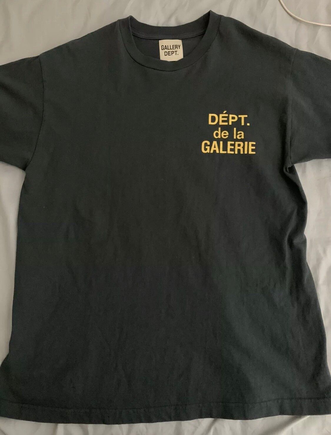 Gallery Dept. French Logo Tee Black Yellow Medium | Grailed