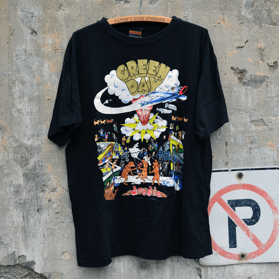 Vintage 1994 Green Day Dookie Tour Rock Band Shirt