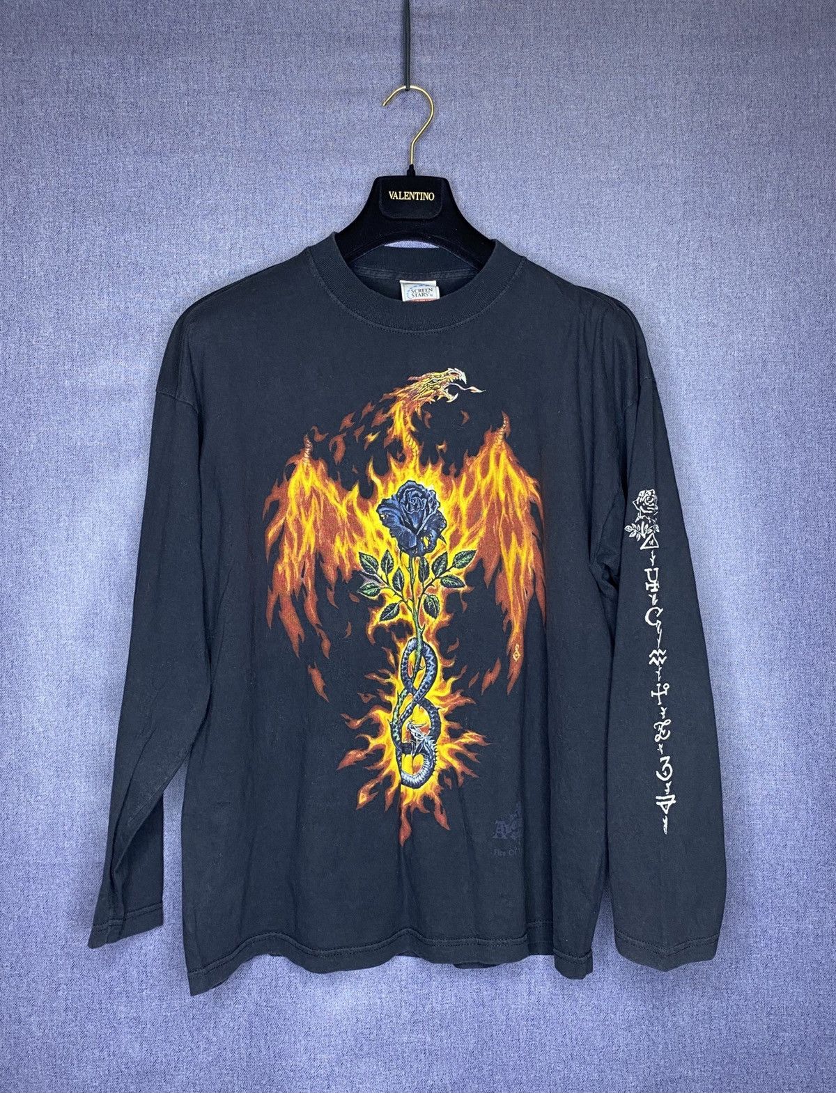 Alchemy Equipment × Vintage Alchemy gothic fire of the Sages VTG 90s longsleeve t shirt Size US XL / EU 56 / 4 - 1 Thumbnail