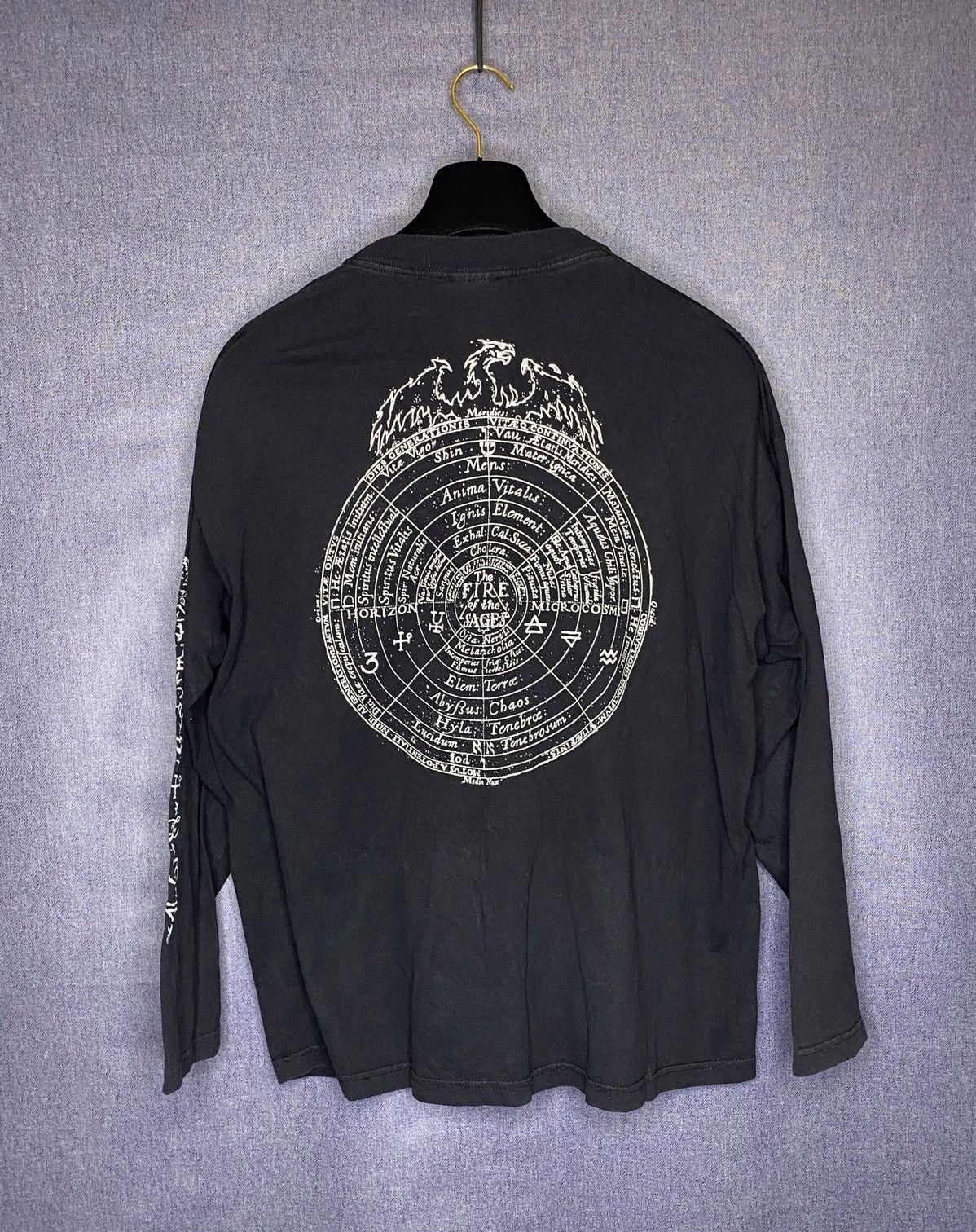 Alchemy Equipment × Vintage Alchemy gothic fire of the Sages VTG 90s longsleeve t shirt Size US XL / EU 56 / 4 - 2 Thumbnail