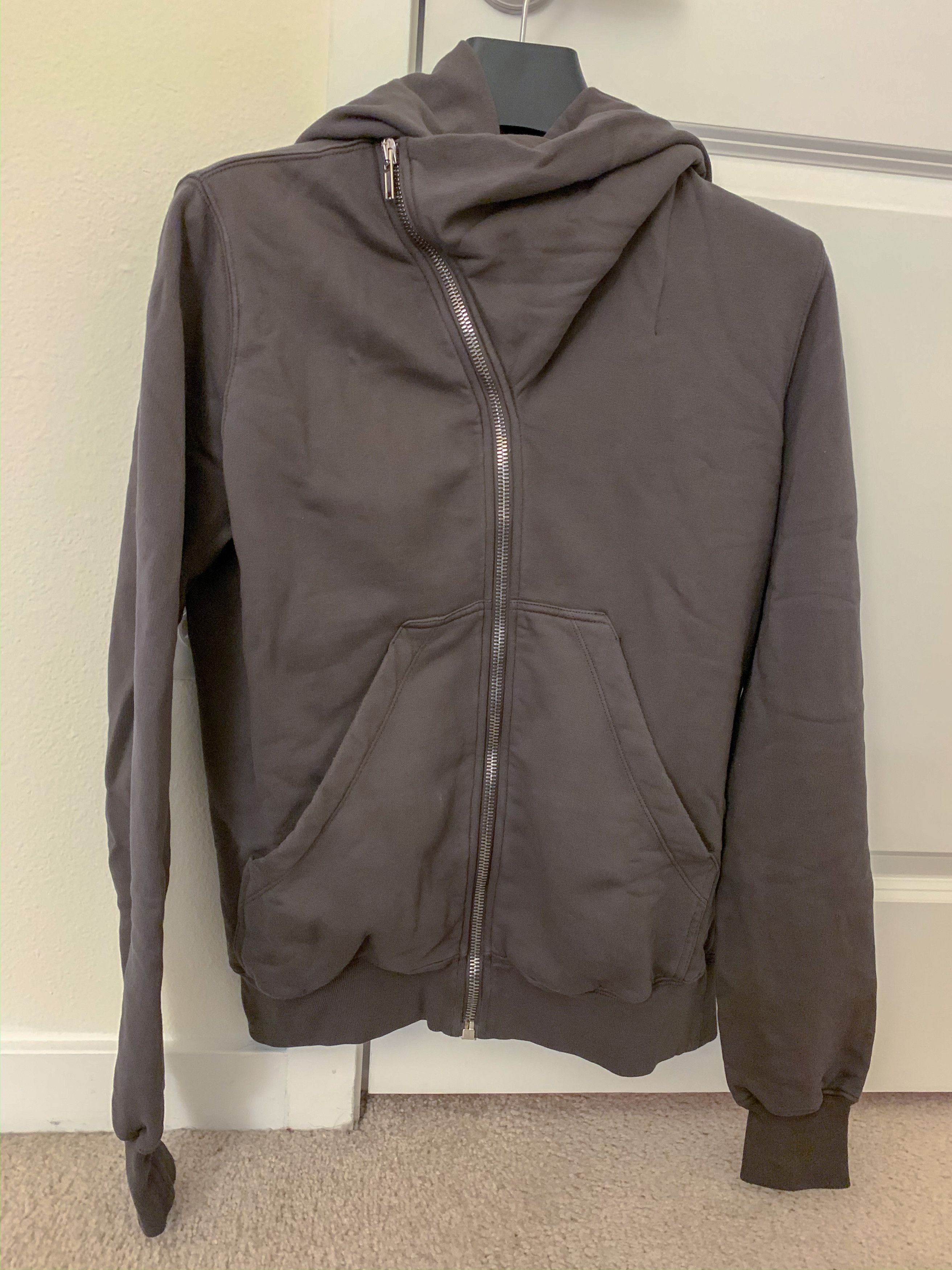 Pre-owned Rick Owens Mountain Hoodie - Dark Dust M In Brown