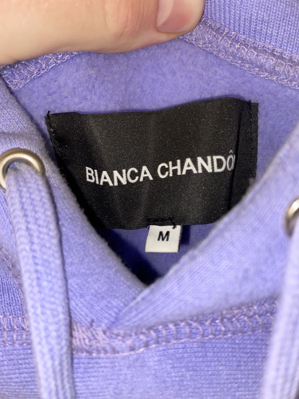 Bianca Chandon Lover Hoodie Cropped in Lavender sz store XL