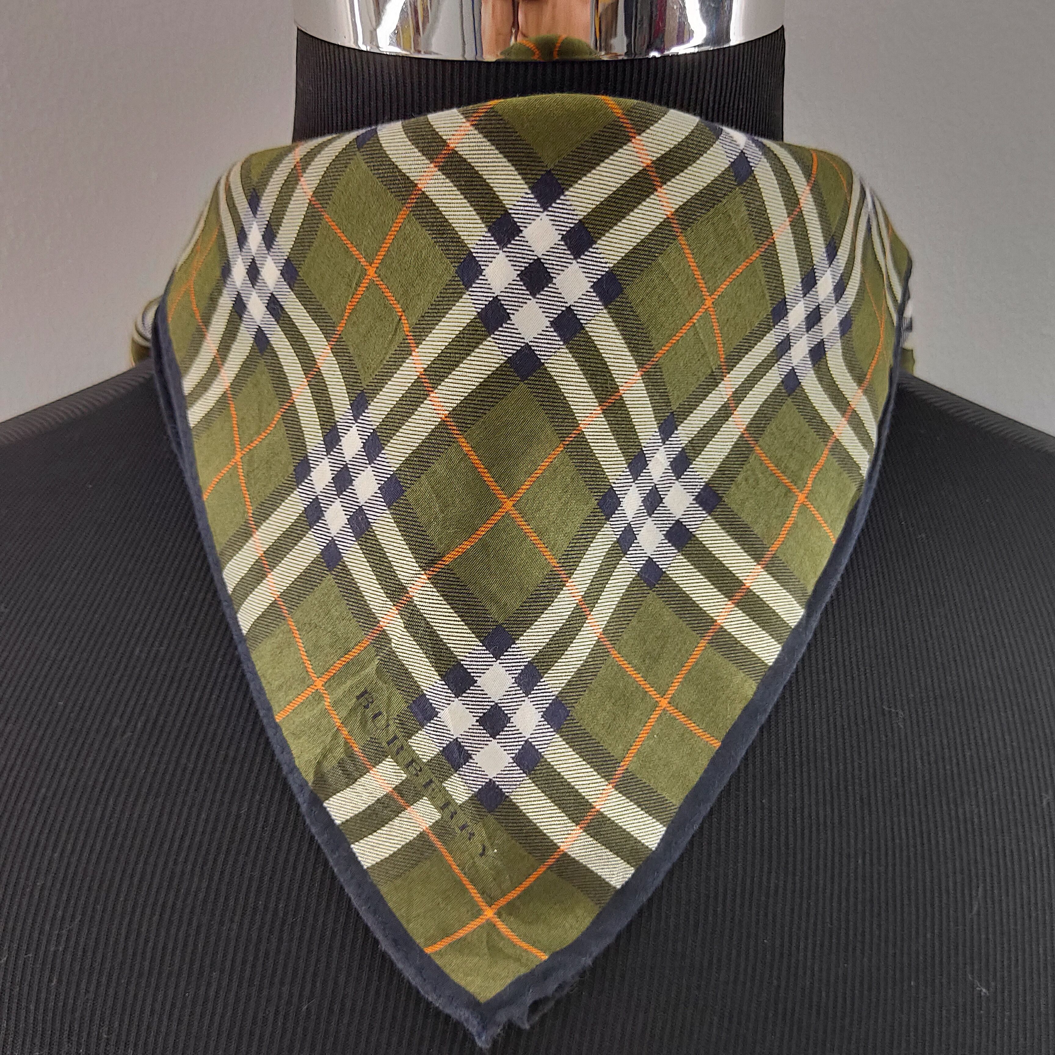 Burberry × Vintage Burberry Handkerchief neckerchief bandana - 3F1937 Size ONE SIZE - 1 Thumbnail