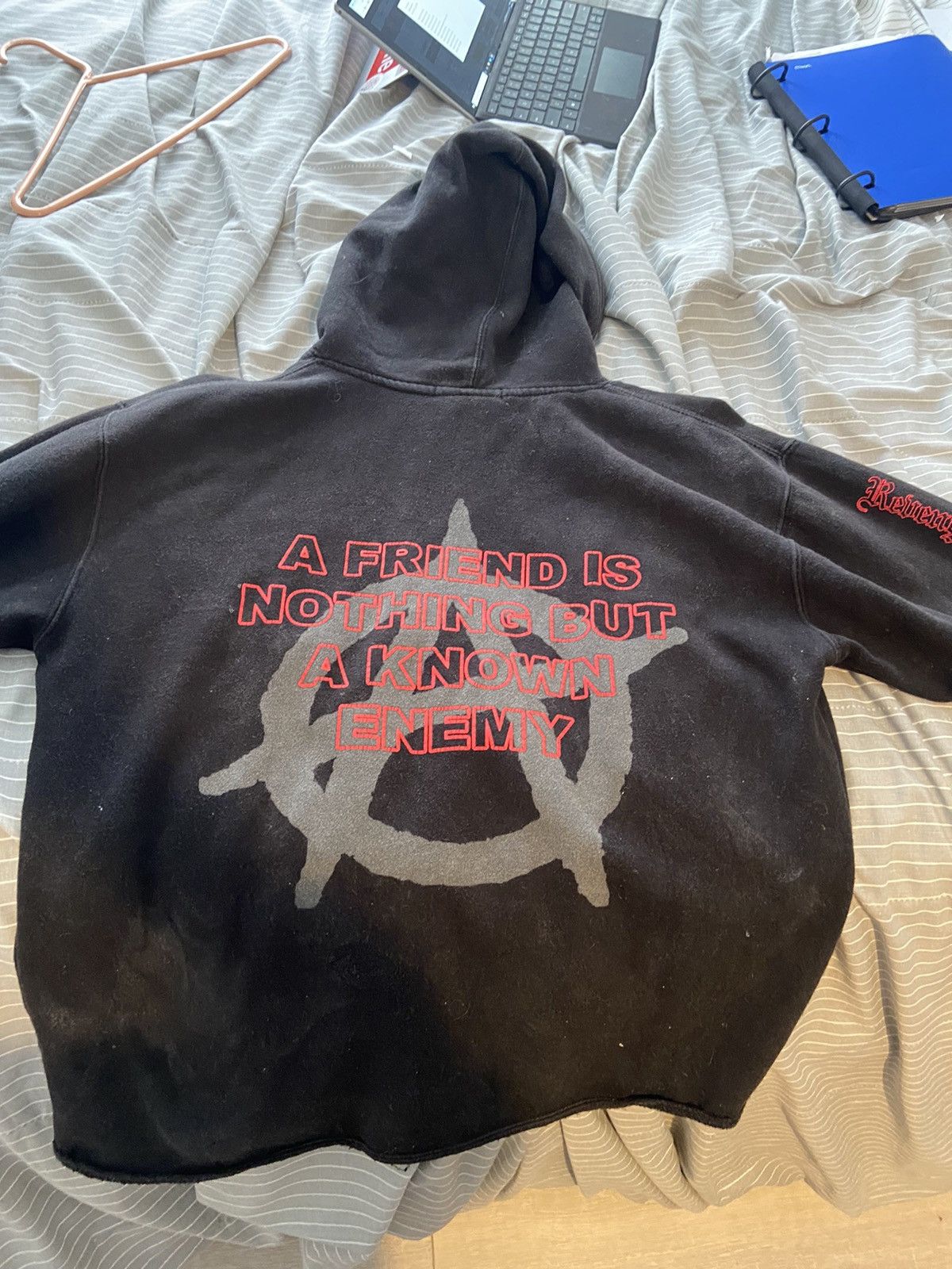 Revenge Anarchy hot Hoodie Black Red