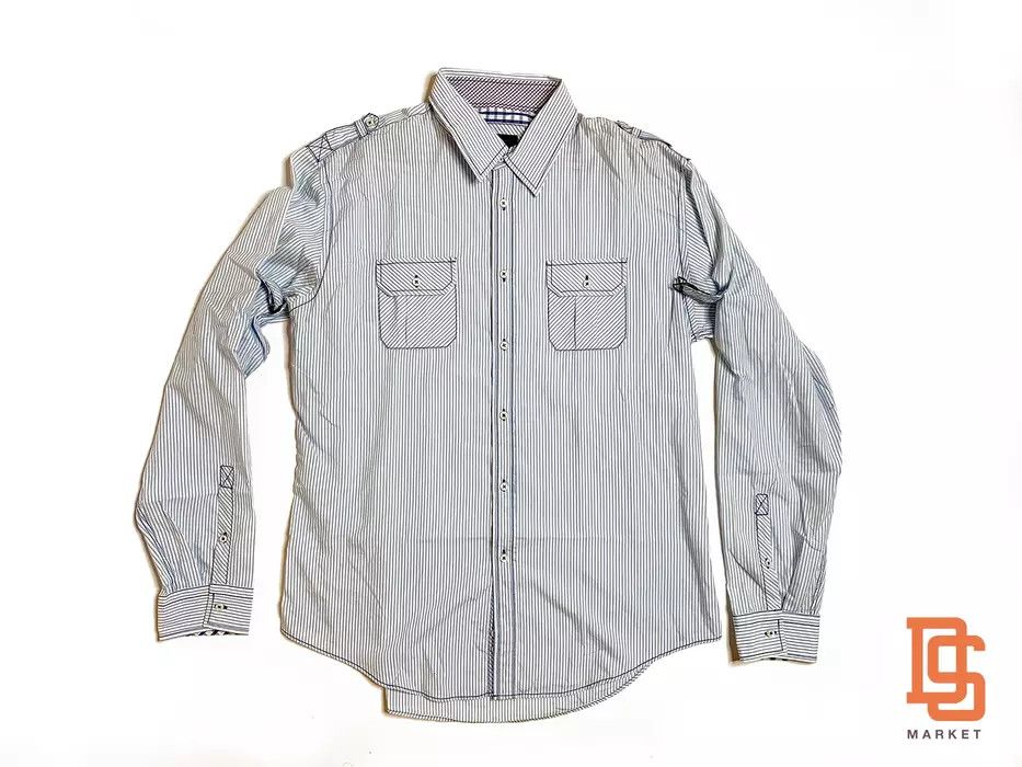 Zara ZARA MAN STRIPED LONG SLEEVE SHIRT XL MENS Size US XL / EU 56 / 4 - 1 Thumbnail
