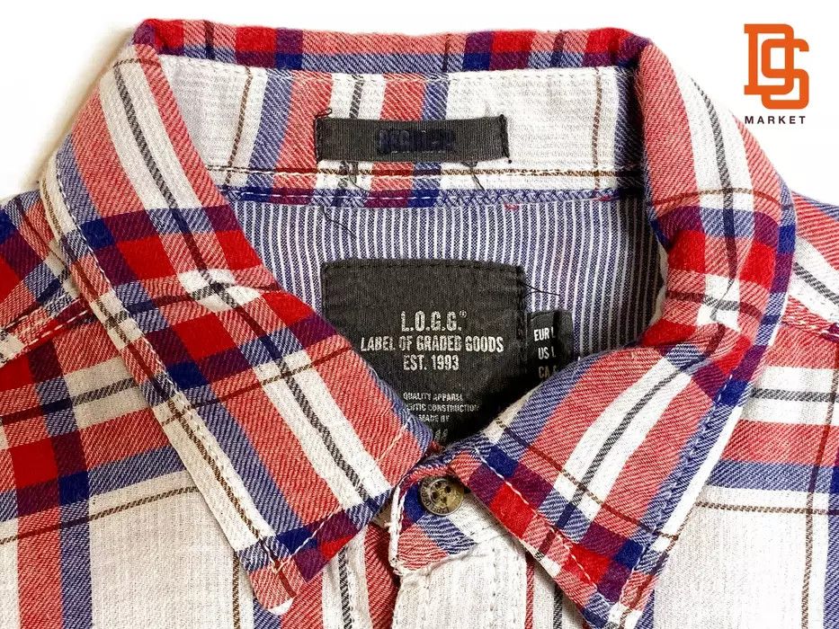 H&M H&M LONG SLEEVE FLANNEL SHIRT LARGE BUTTON DOWN RED Size US L / EU 52-54 / 3 - 3 Thumbnail
