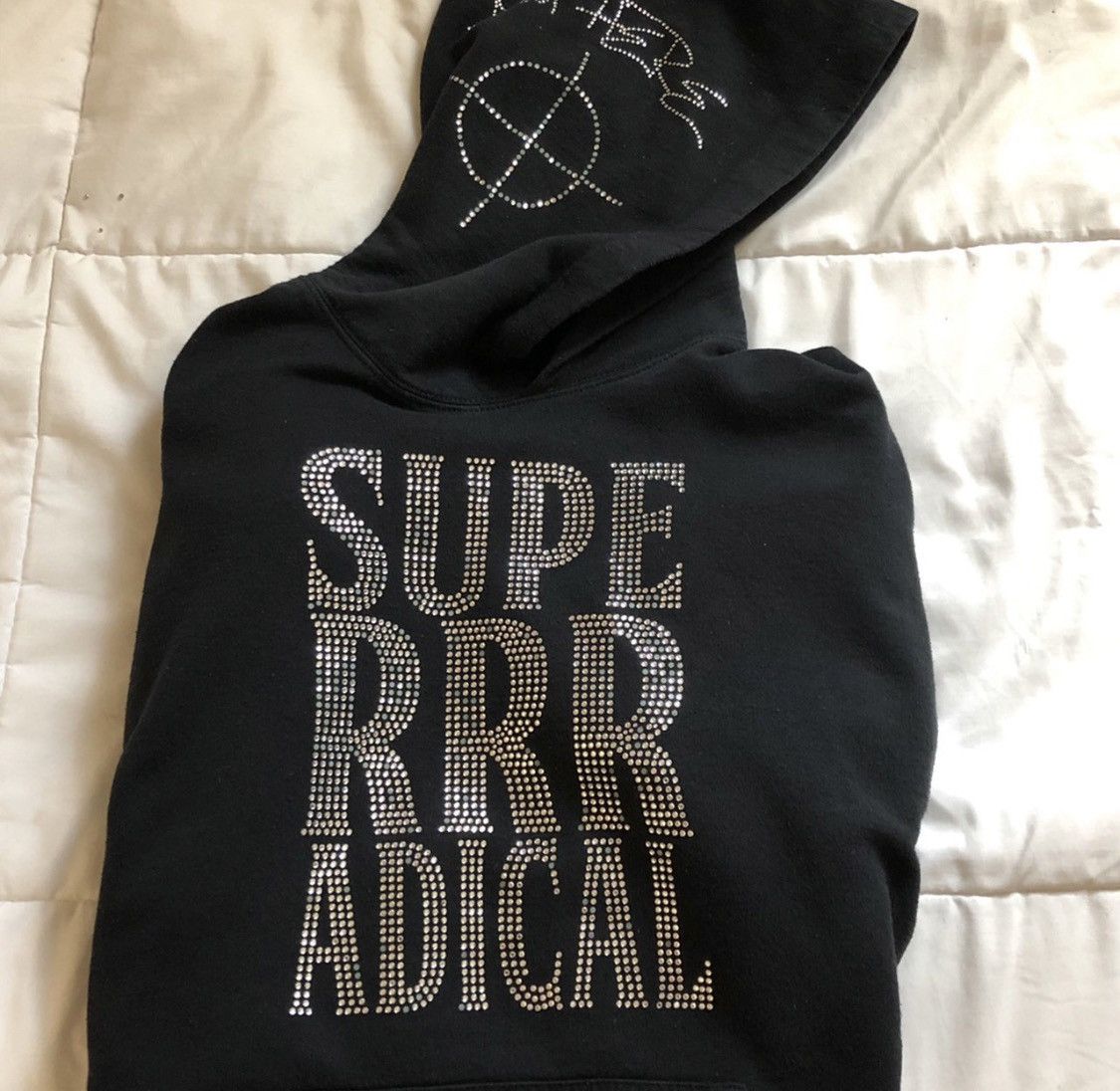 Superrradical on sale rhinestone hoodie