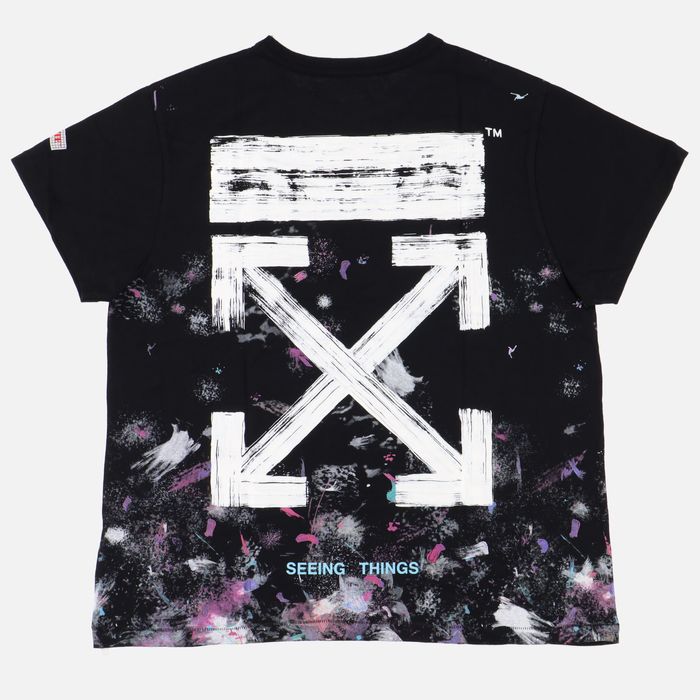 Off white hotsell galaxy brushed tee