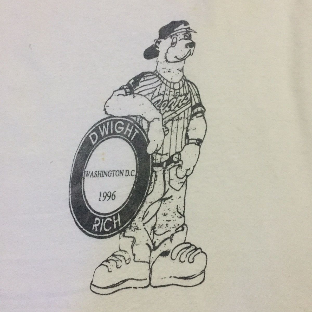 Fruit Of The Loom Vintage Dwight Washington D.C 1996 Rich Tee Size US XL / EU 56 / 4 - 5 Thumbnail