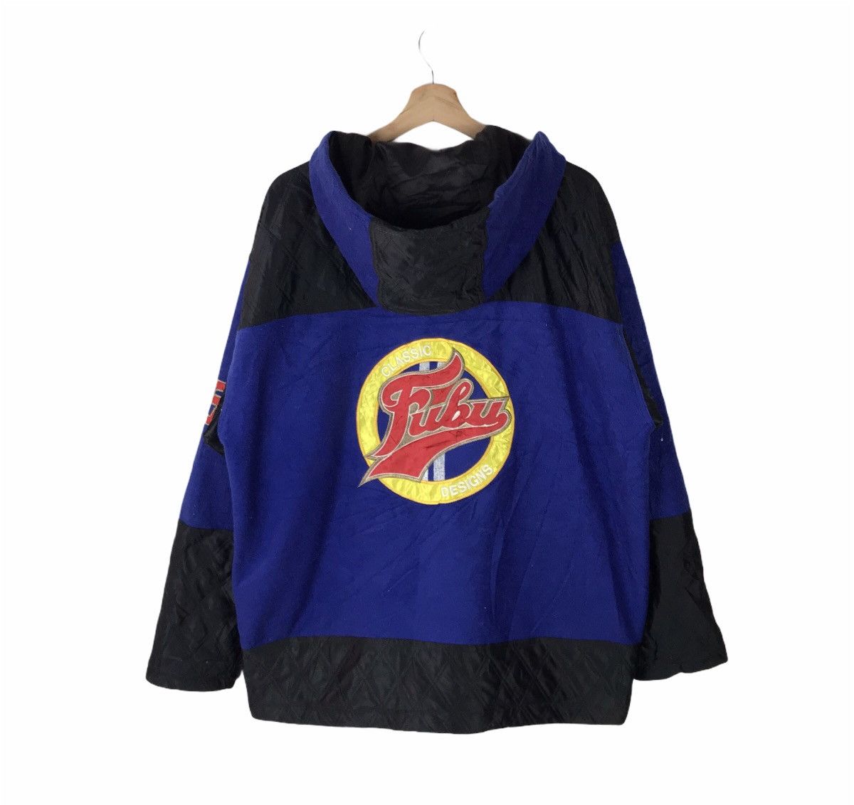 Fubu VTG FUBU BIG LOGO FLEECE HOODED JACKET Size US L / EU 52-54 / 3 - 1 Thumbnail