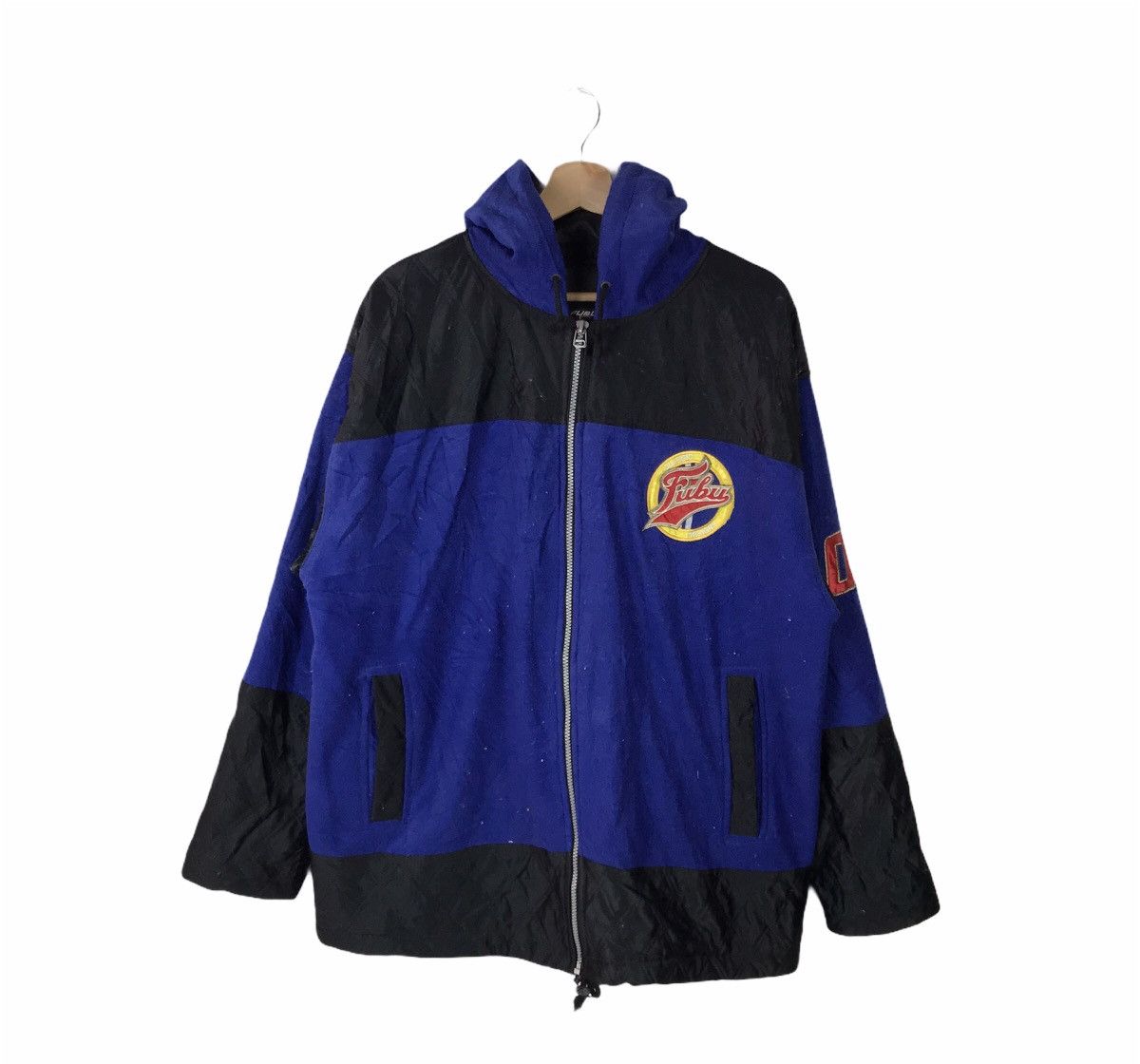 Fubu VTG FUBU BIG LOGO FLEECE HOODED JACKET Size US L / EU 52-54 / 3 - 5 Thumbnail