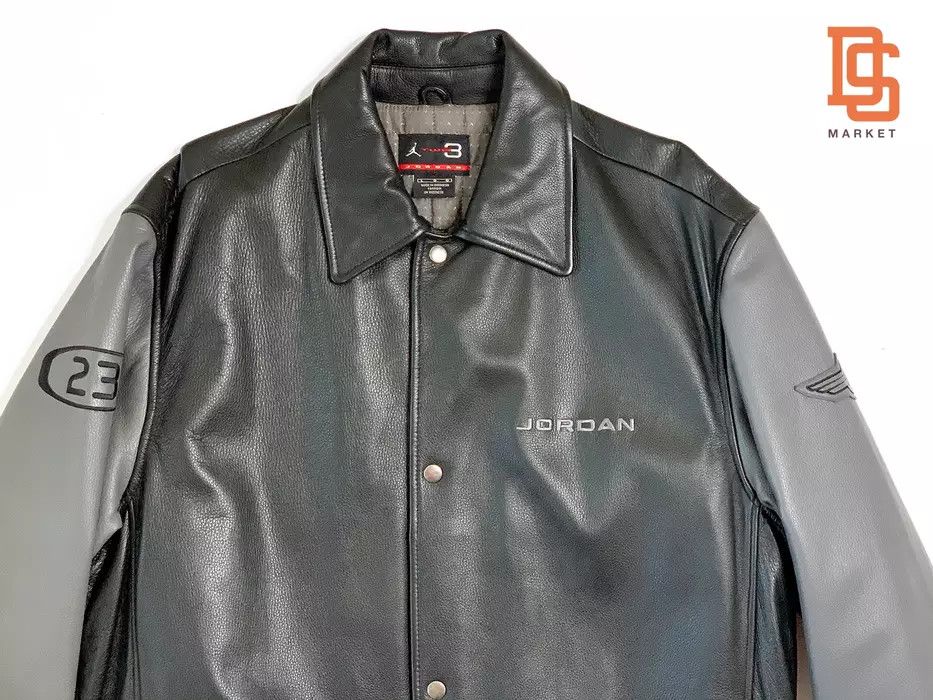 Vintage nike leather outlet jacket