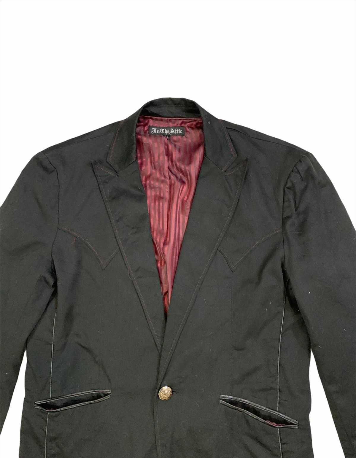 Designer × In The Attic Japanese In The Attic Ghoatic Punk Coat Jacket Size 44L - 3 Thumbnail