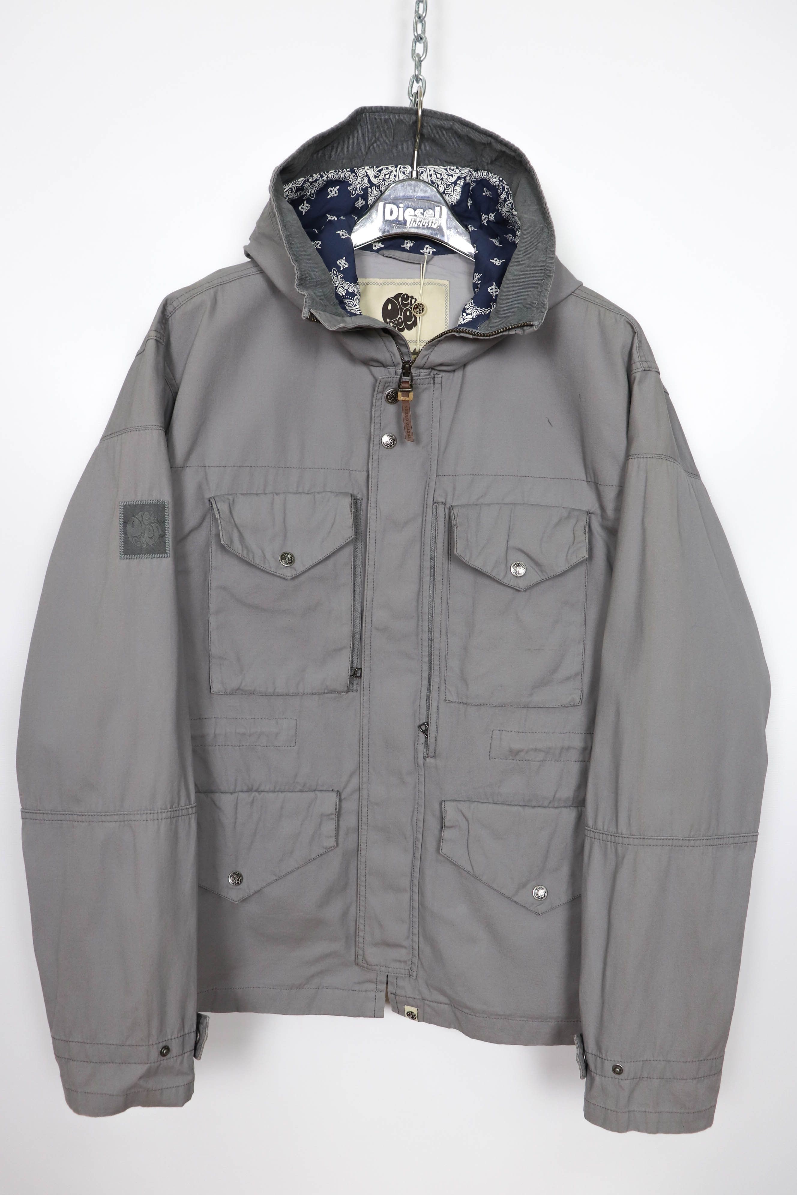 Pretty green zip cheap through 4 pocket jacket