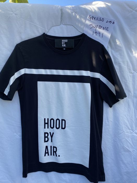 Hood By Air HBA Hood by Air white on black