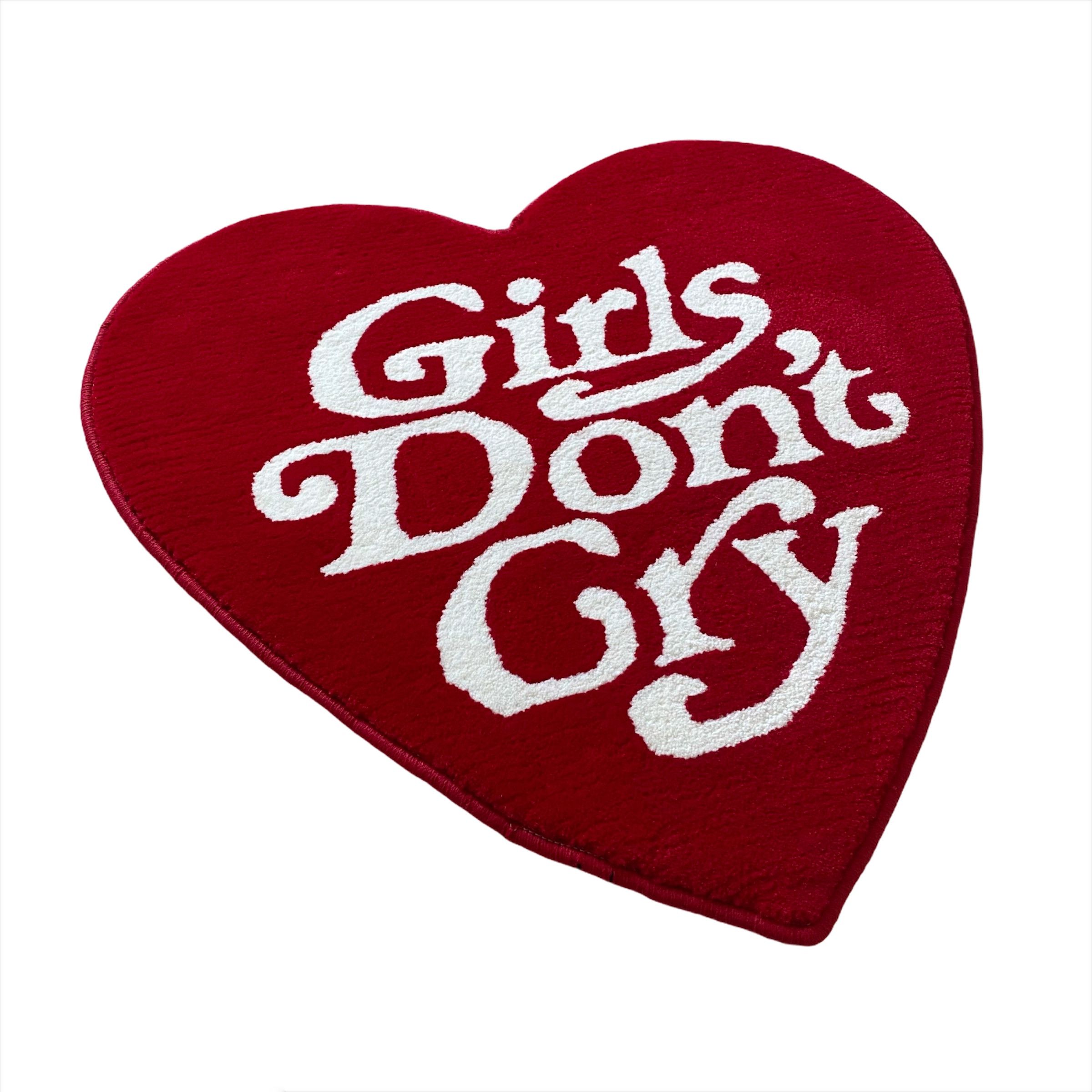 Girls Dont Cry Girls Don't Cry Heart Shape Rug verdy | Grailed
