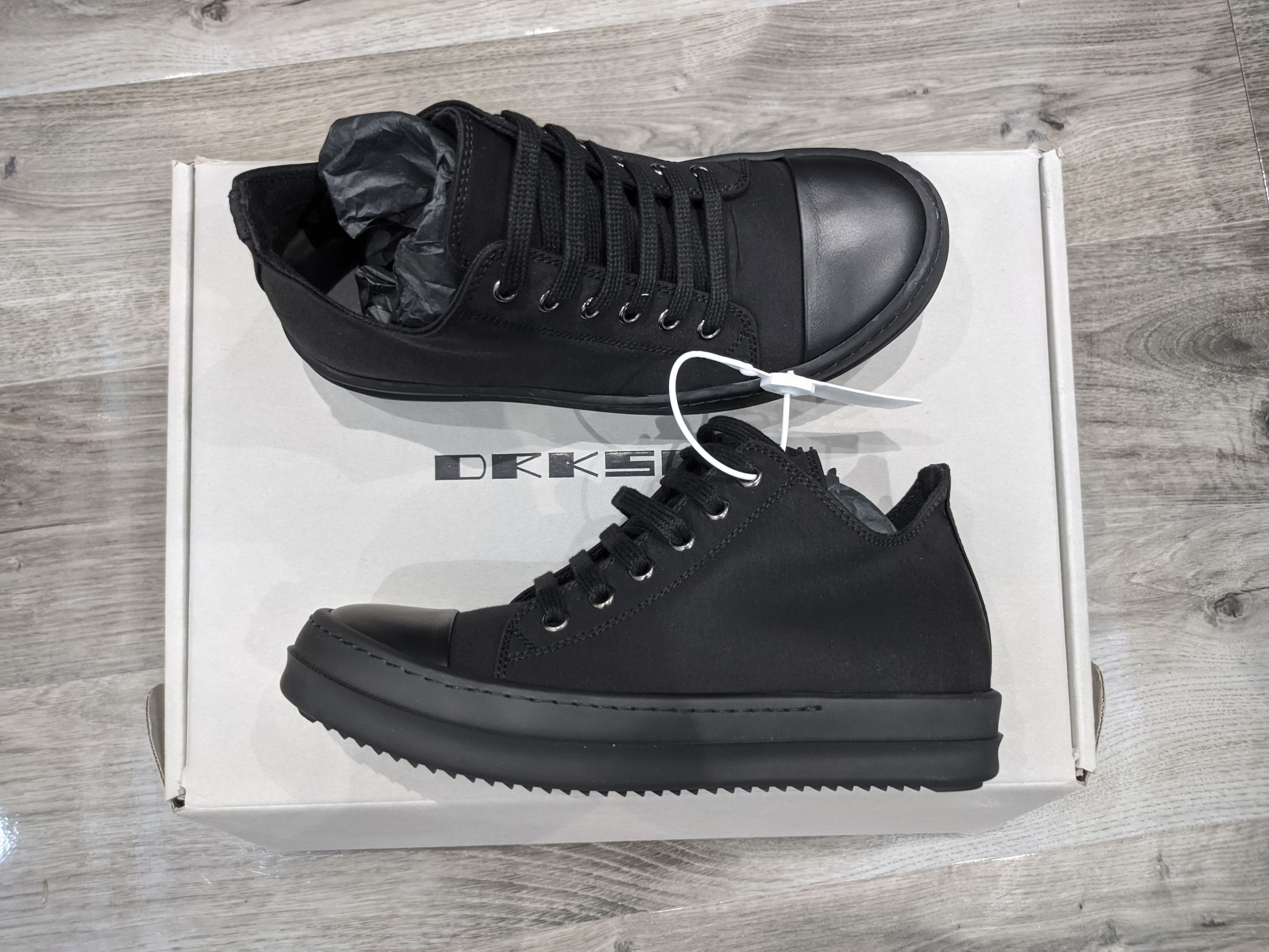 Rick Owens Drkshdw Rick Owens DRKSHDW Ramones Sneakers EU 36 | Grailed