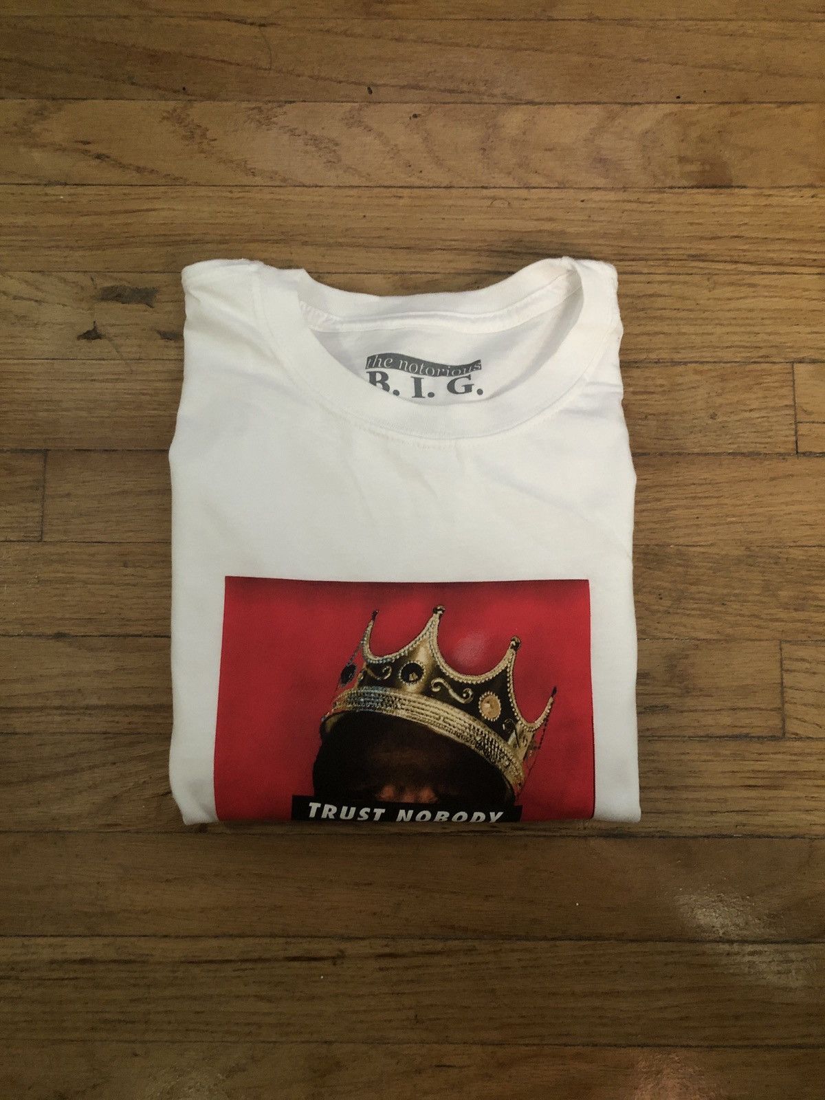 Rap Tees Notorious BIG Trust Nobody White Tee Shirt Size XS Size US XS / EU 42 / 0 - 6 Thumbnail