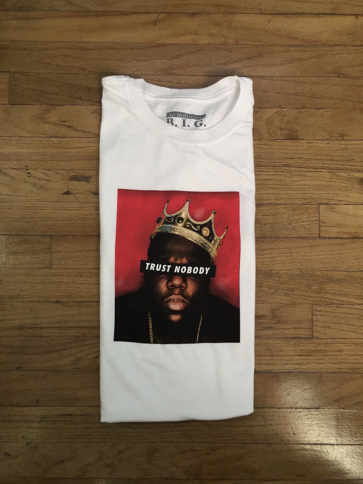 Rap Tees Notorious BIG Trust Nobody White Tee Shirt Size XS Size US XS / EU 42 / 0 - 5 Thumbnail