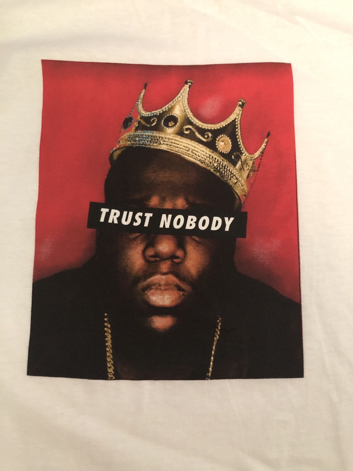 Rap Tees Notorious BIG Trust Nobody White Tee Shirt Size XS Size US XS / EU 42 / 0 - 2 Thumbnail