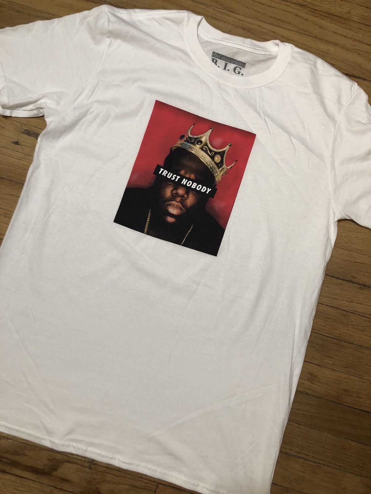 Rap Tees Notorious BIG Trust Nobody White Tee Shirt Size XS Size US XS / EU 42 / 0 - 3 Thumbnail