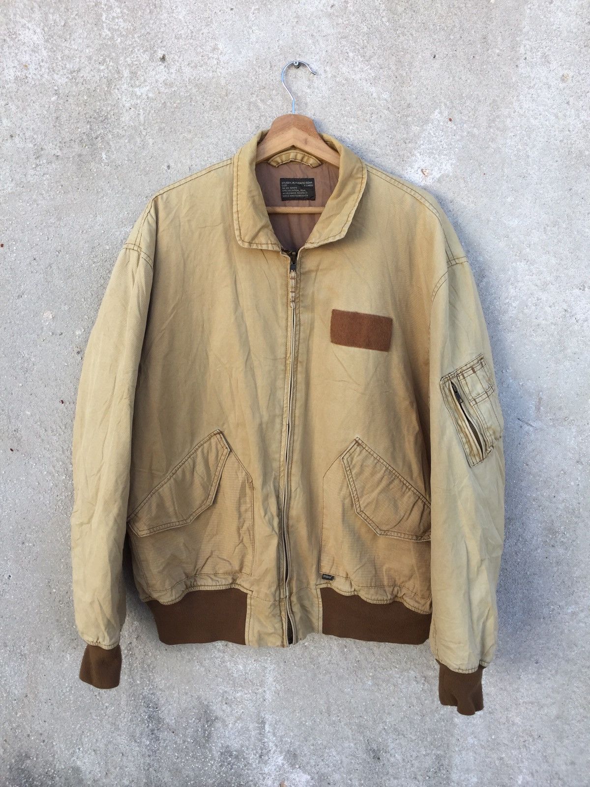 Stussy Vintage Stussy Flight Jacket Size US XL / EU 56 / 4 - 1 Thumbnail