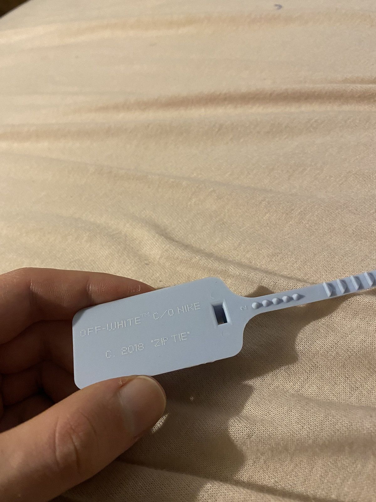 OffWhite Off White Zip Tie Blue Grailed