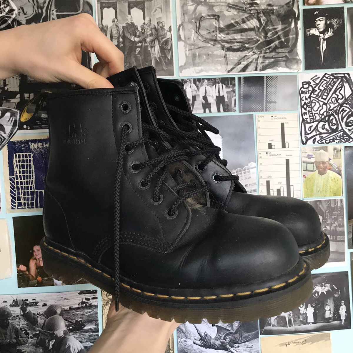 Dr. Martens Doc Martens Industrial Steel Toe Work Boots Grailed