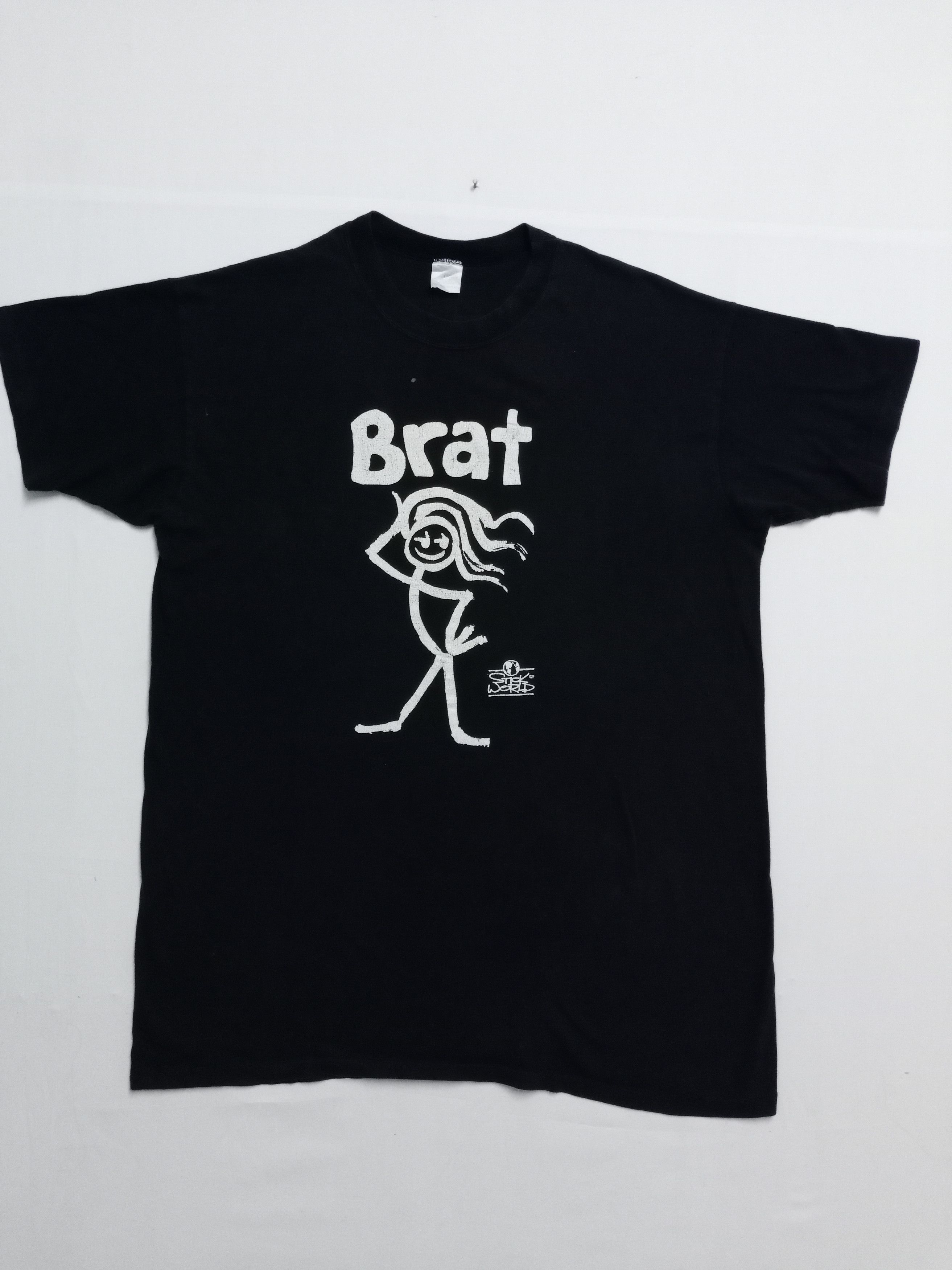 Vintage 💥BEST OFFER💥90s Vintage Brat Anime Grunge Motive Tshirt Size US XXL / EU 58 / 5 - 1 Thumbnail