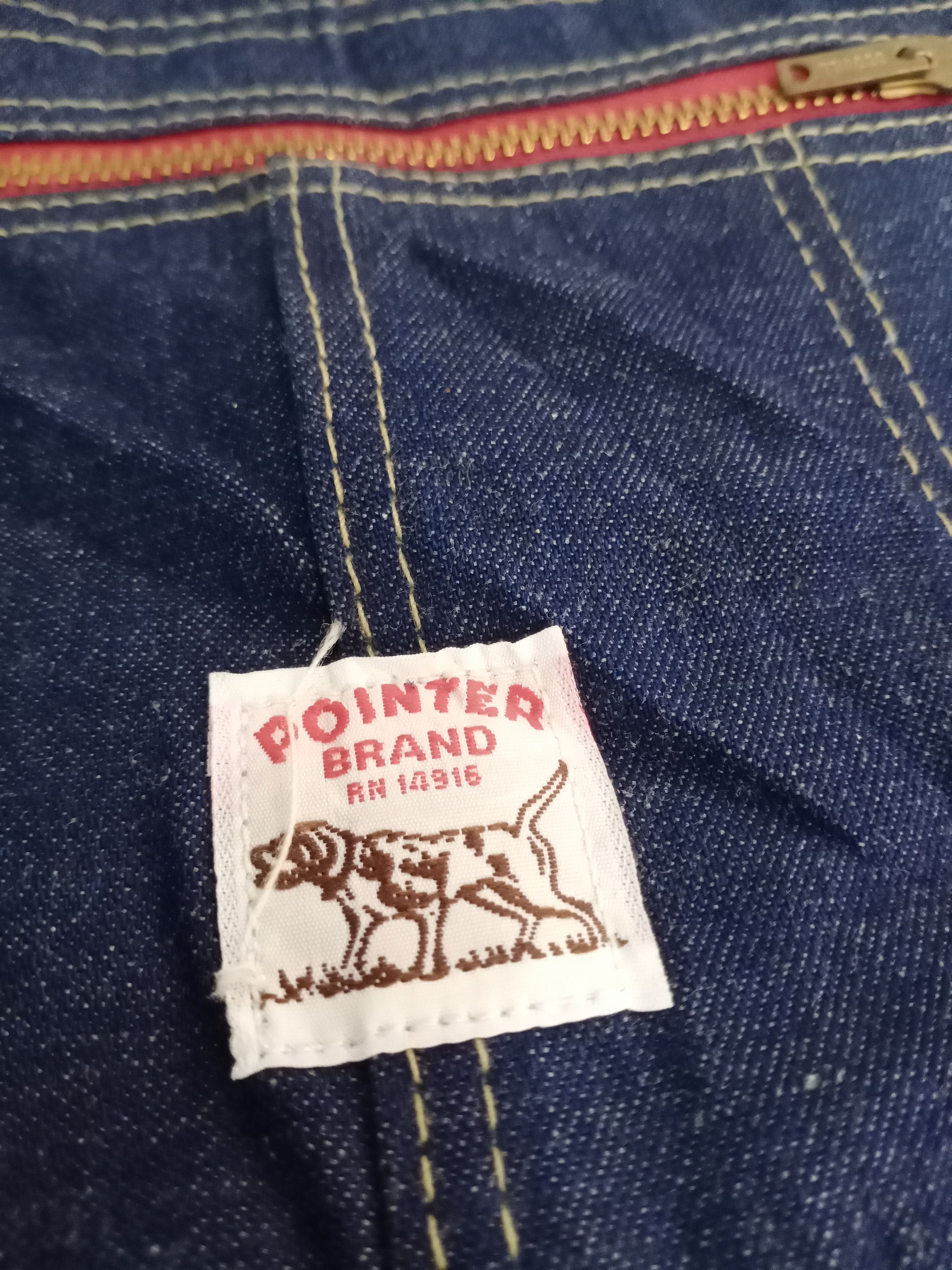 Pointer × Vintage 💥BEST OFFER💥Vtg 70s Pointer Denim Tote Bag Union Made Usa Size ONE SIZE - 7 Thumbnail