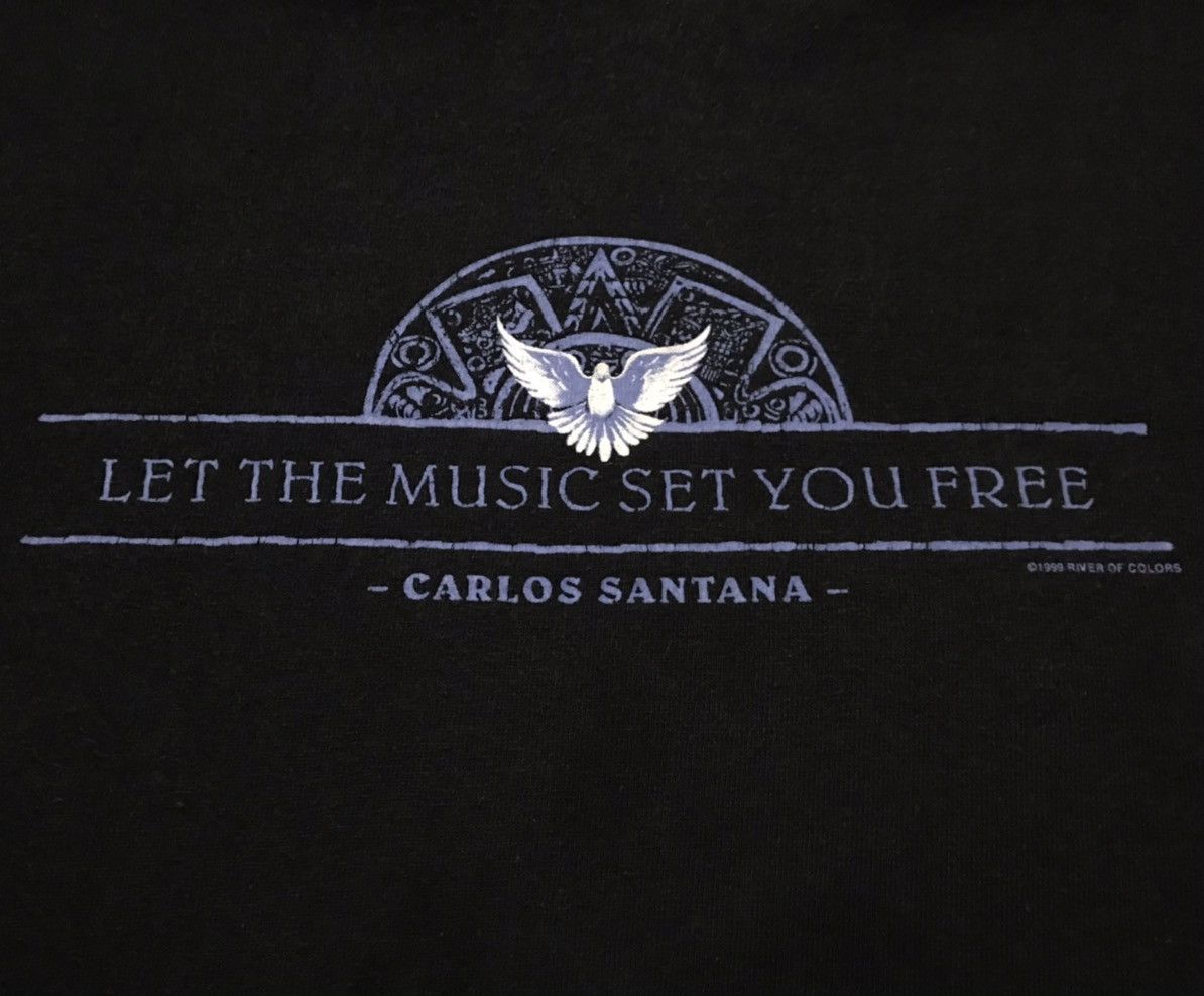 Band Tees × Vintage Vintage 1999 Santana “Let The Music Set You Free” Tshirt Size US XL / EU 56 / 4 - 7 Thumbnail