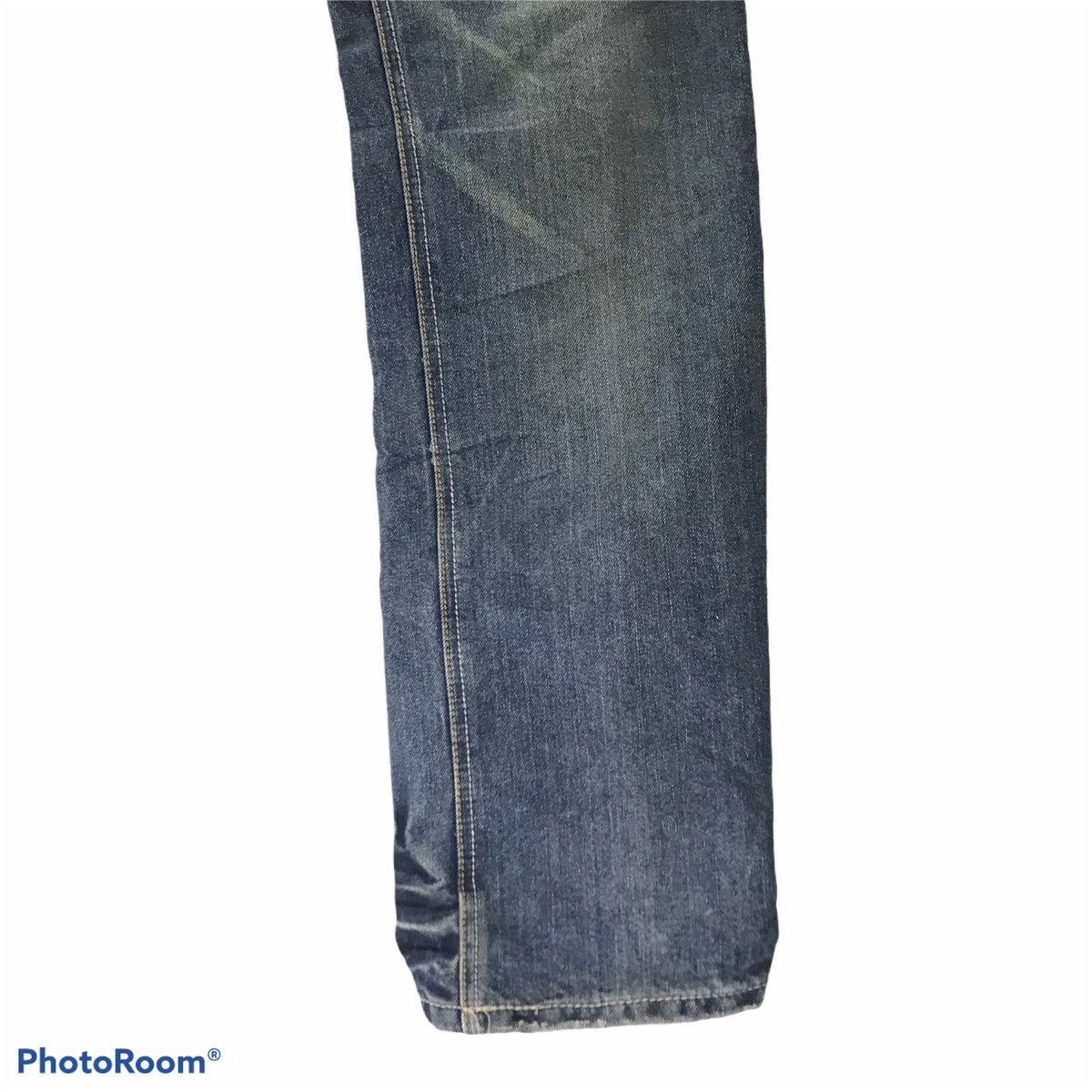 Japanese Brand Gumu Denim Double Waist Jeans Multicolour Stitch PPFM Size US 31 - 6 Thumbnail