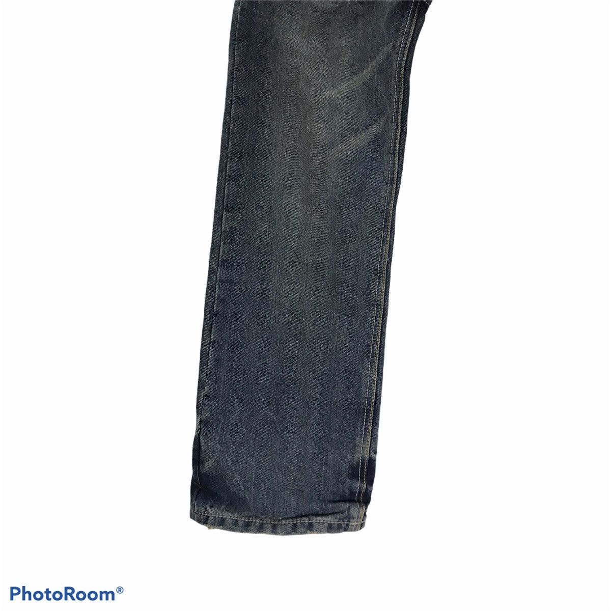 Japanese Brand Gumu Denim Double Waist Jeans Multicolour Stitch PPFM Size US 31 - 5 Thumbnail