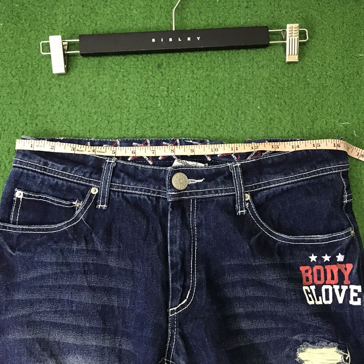 Body Glove Vintage Body Glove Distressed Denim Patch Rare Design Size US 32 / EU 48 - 17 Thumbnail