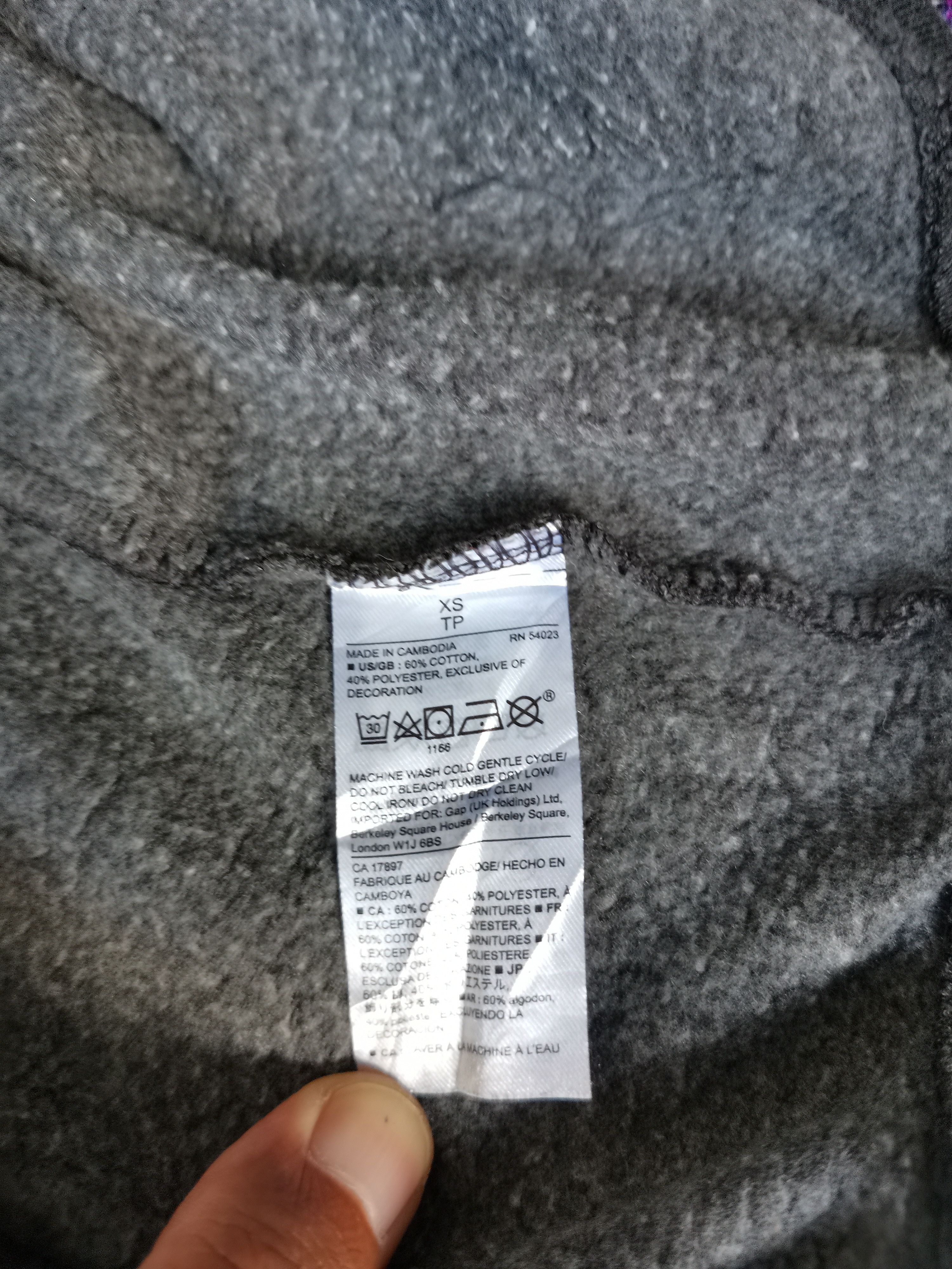 Gap Rare!!! GAP Big Logo Hoodie Sweatshirt Size US XS / EU 42 / 0 - 2 Thumbnail