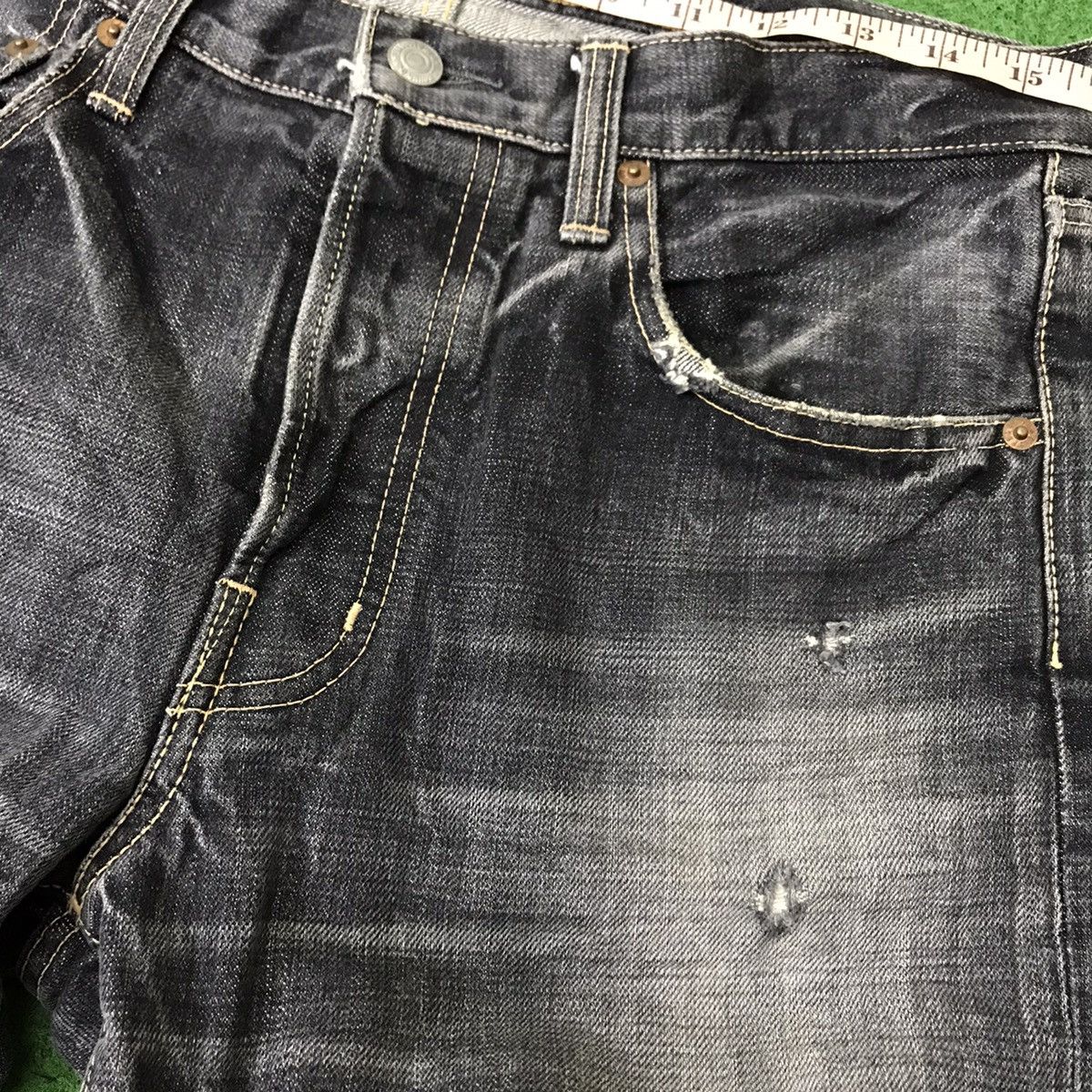 Spellbound SPELBOUND JAPAN Denim Faded Black Jeans Size US 30 / EU 46 - 21 Thumbnail