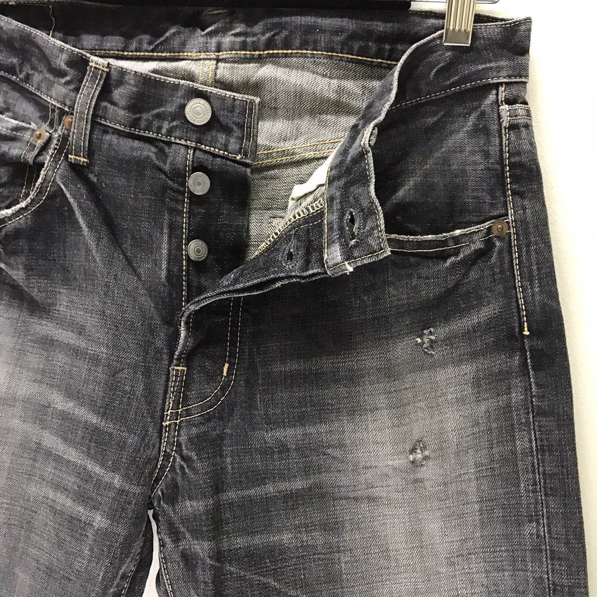Spellbound SPELBOUND JAPAN Denim Faded Black Jeans Size US 30 / EU 46 - 7 Thumbnail