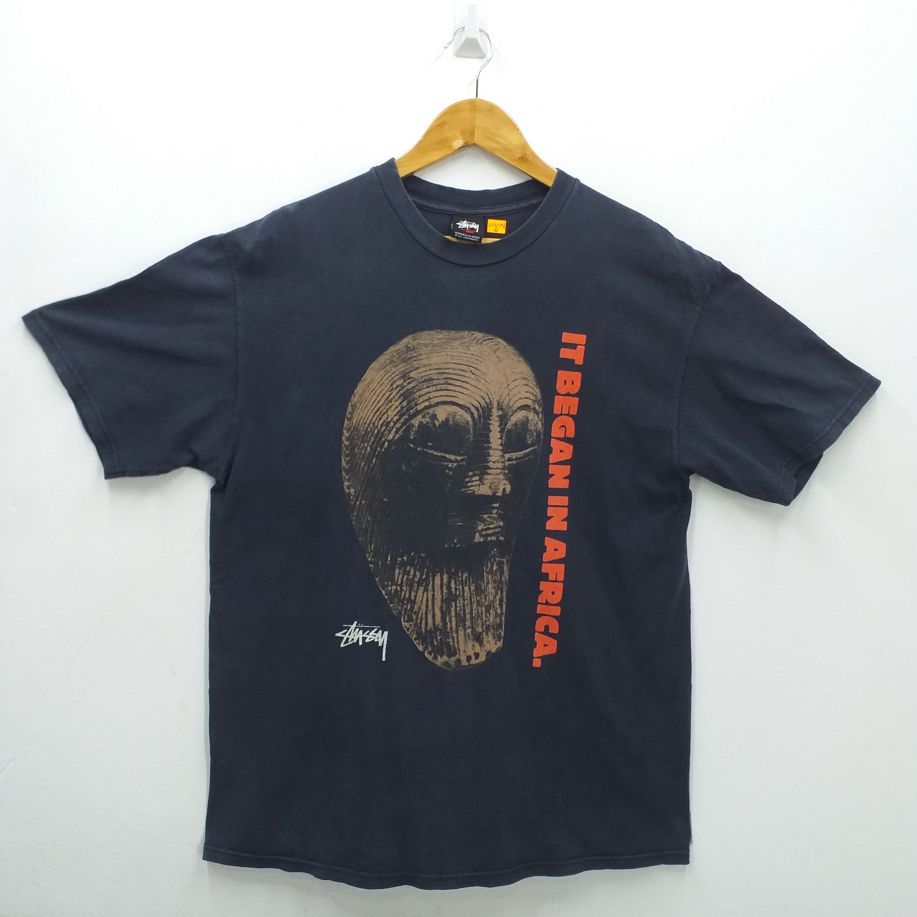 Streetwear × Stussy × Vintage Vintage Stussy It Began In Africa 