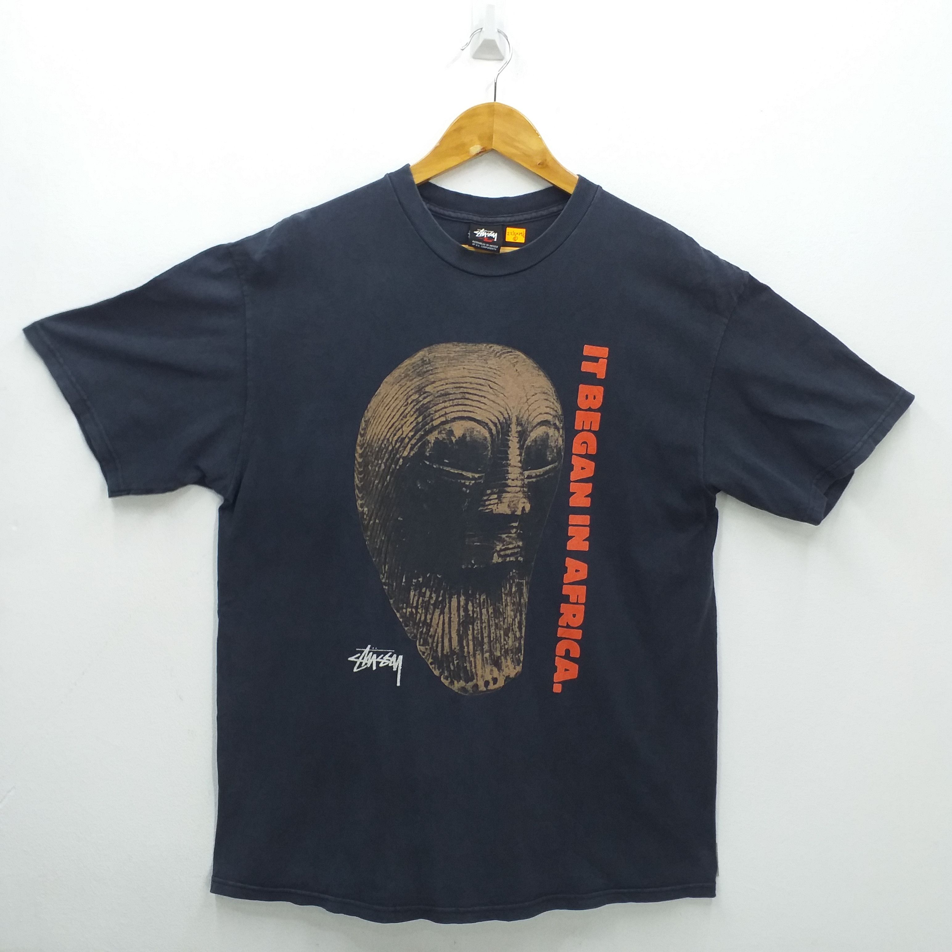 Vintage Vintage Stussy It Began In Africa Tshirt | Grailed